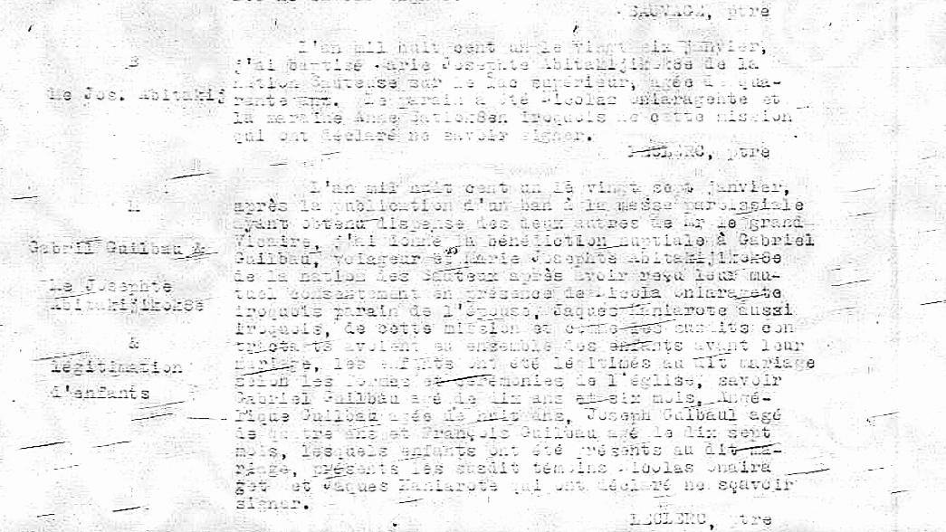 1801 Marriage Record
The breakthrough document - Marriage record preserving "Abitakijkok8e"