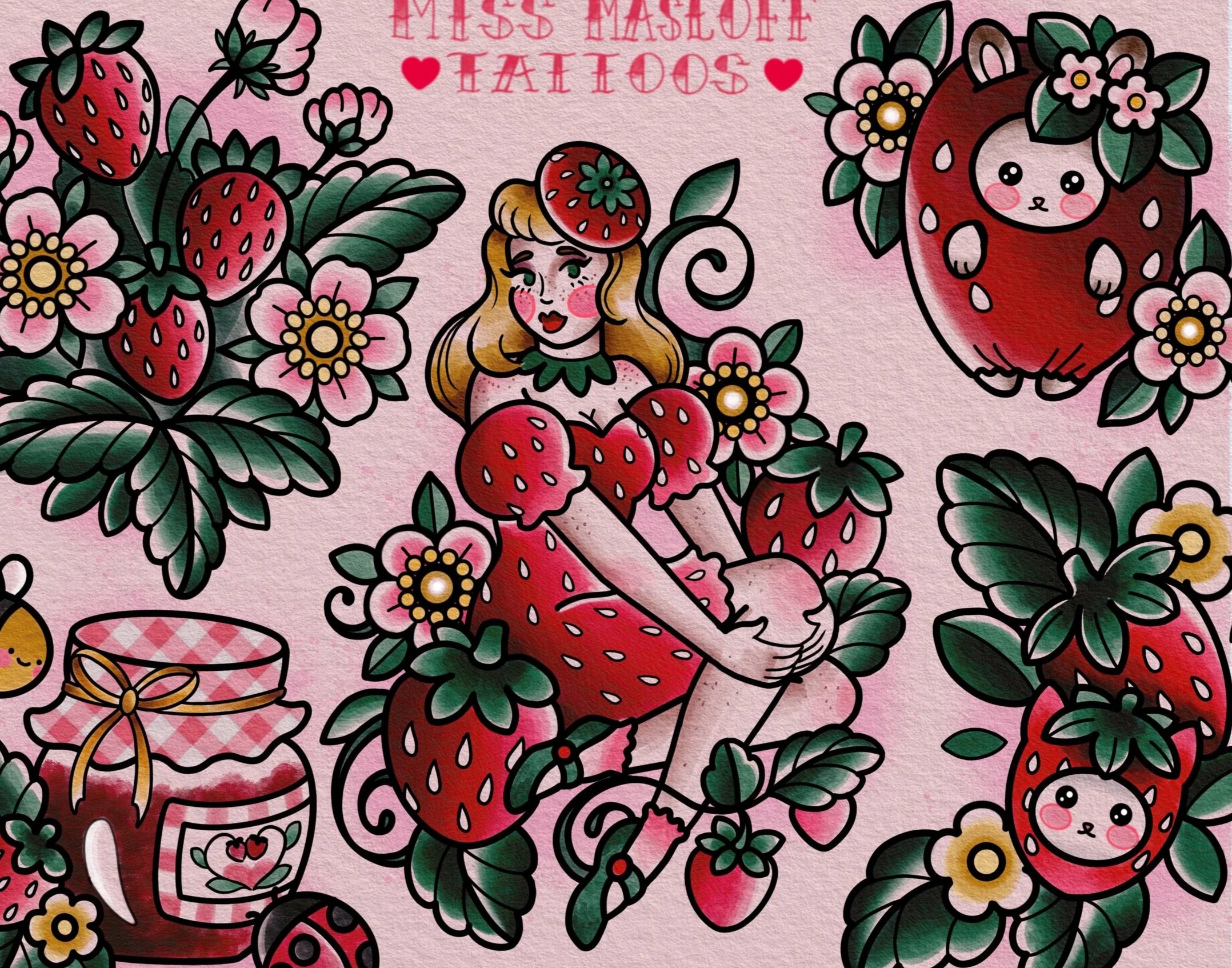 flash tattoo sheet example