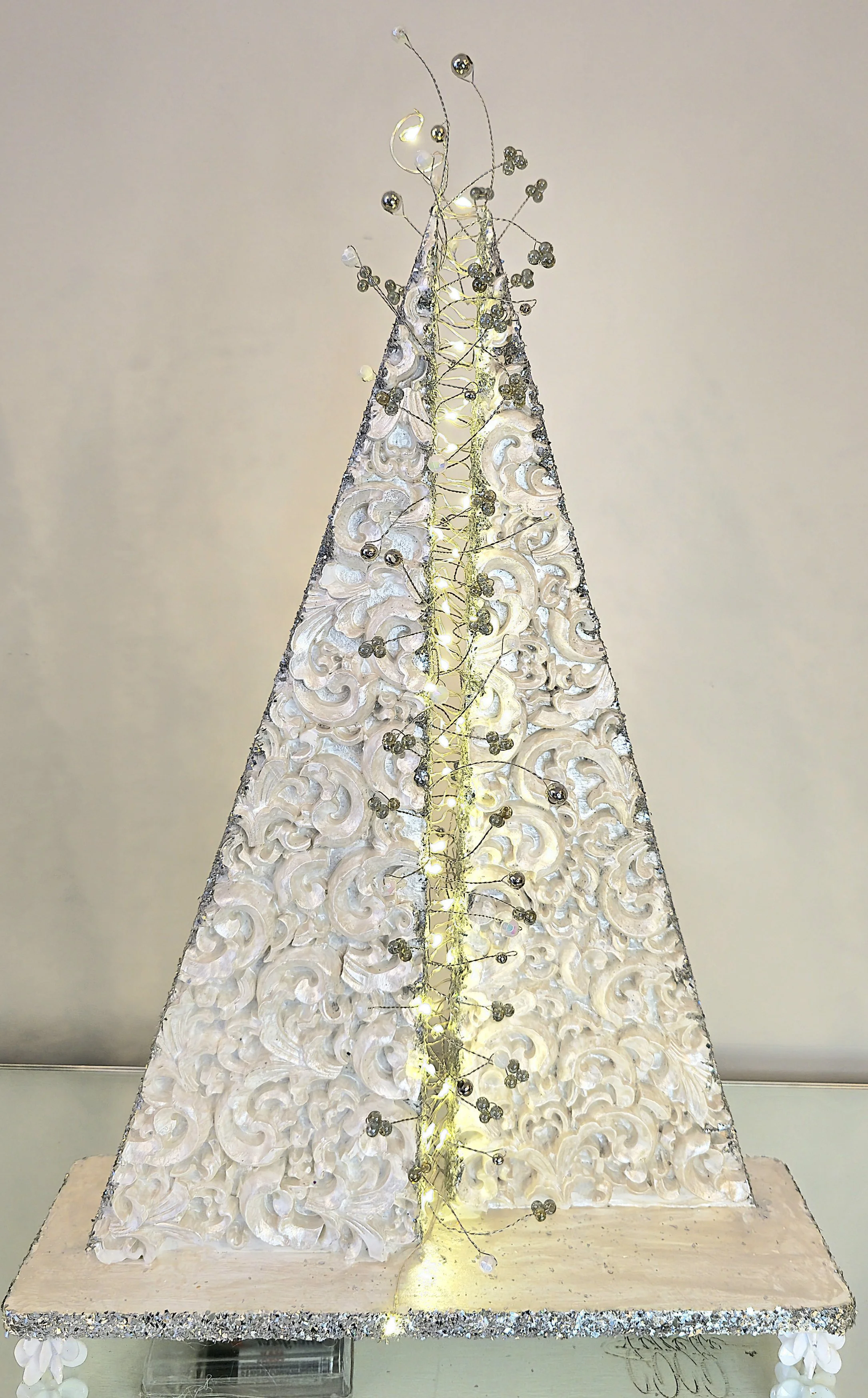 Grand Sapin Décoratif Flocon