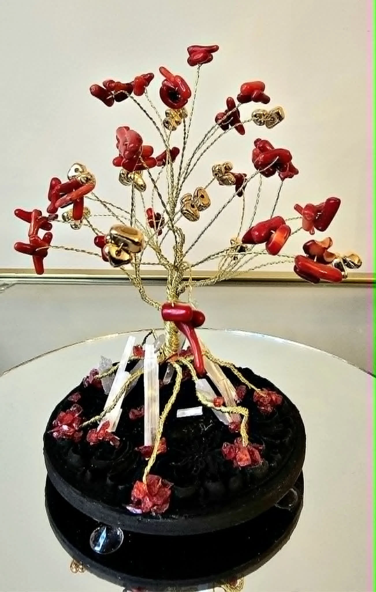 Arbre de Vie en Corail et sélénite