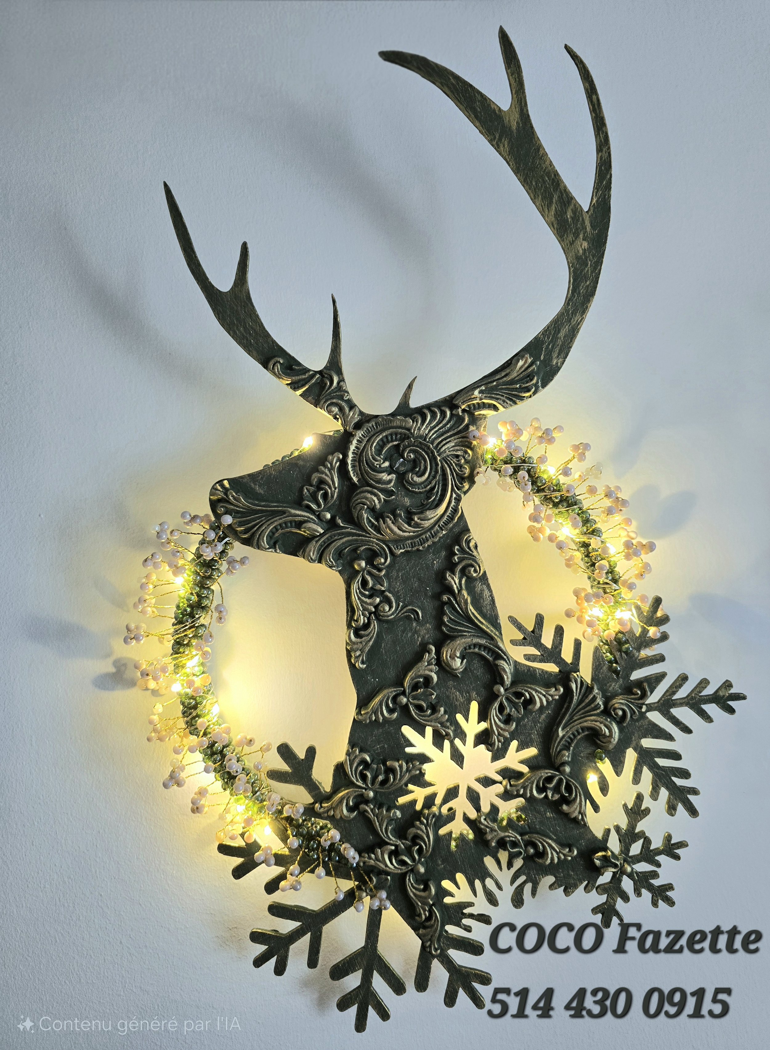 Couronne à Relief chevreuil Victorien