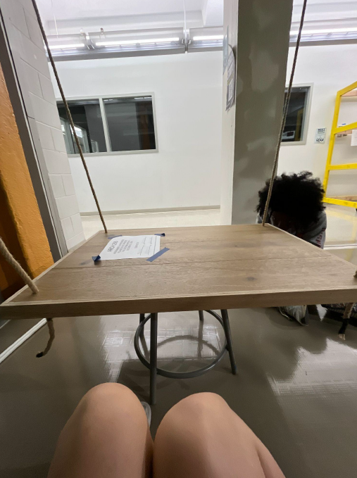 Installation and hanging of table done. 