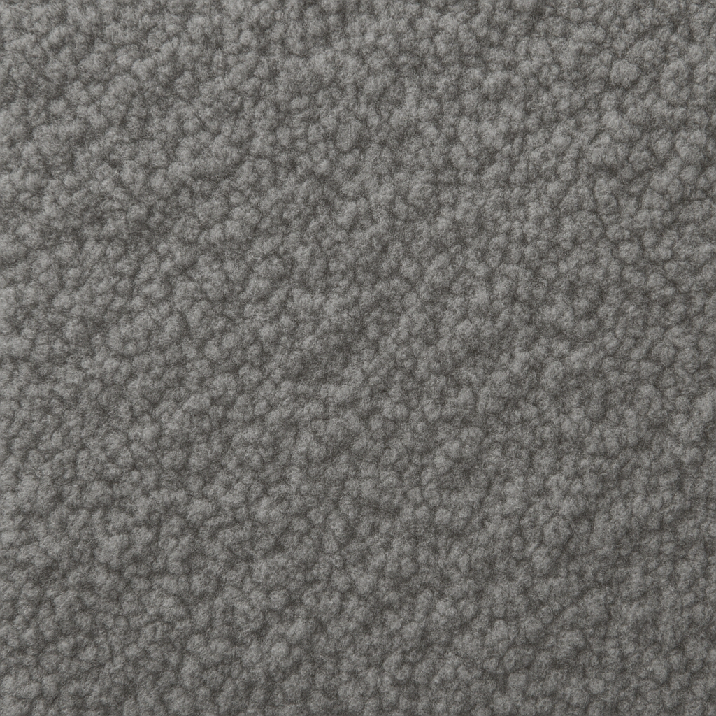 Close-up of a textured gray fabric surface.