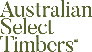 Logo of Australian Select Timbers in green text.