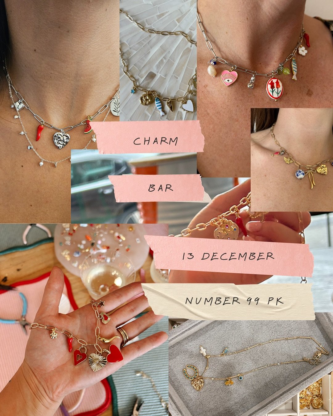 Last one for 2025 - LETS GO GIRLS ❤️&zwj;🔥 

13.12.25 
10am - 2pm 
@number99pk 

We have added an extra hour for the chicks to book in for charms and chats. Come and hang out with us, design some amazing jewellery and sip on some bubbles. 

Bookings