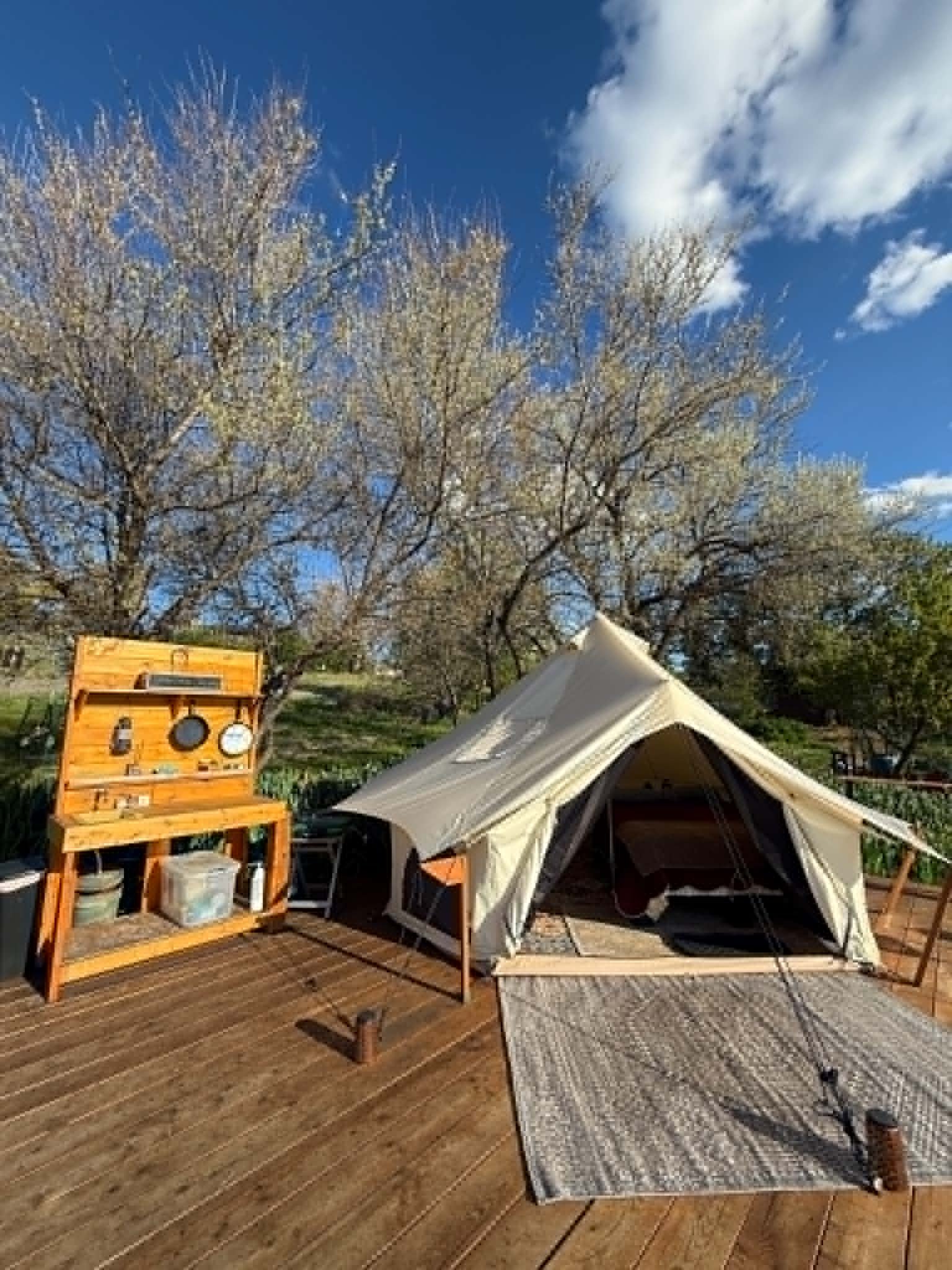 The newest glamping experience on the Spokane South Hill unlocked! 