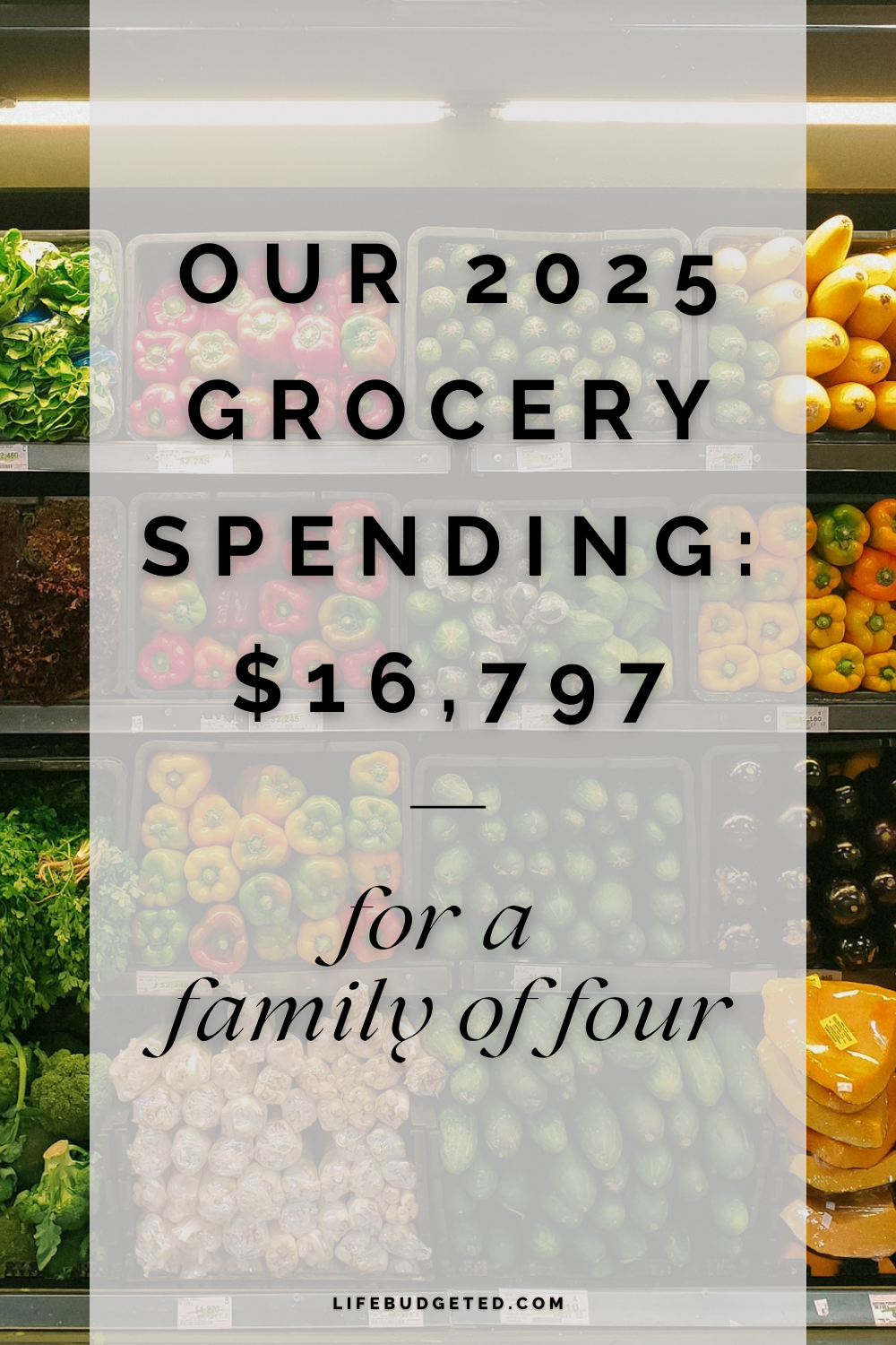 Our 2025 Grocery Spending: $16,797 for a Family of Four