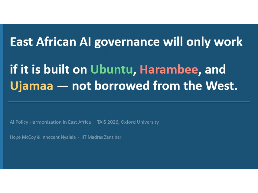 McCoy and Nyalala: AI Policy Harmonization in East Africa