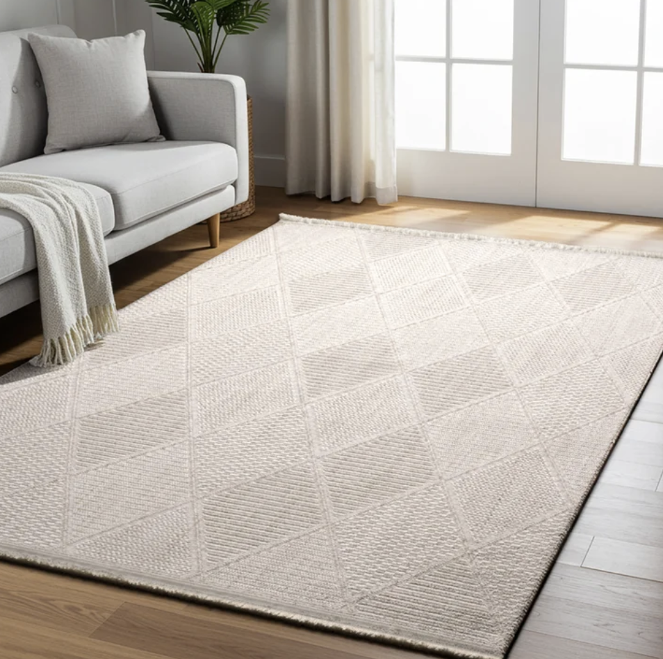 8 x 10 Serenity Area Rug Collection, Rassa Cream