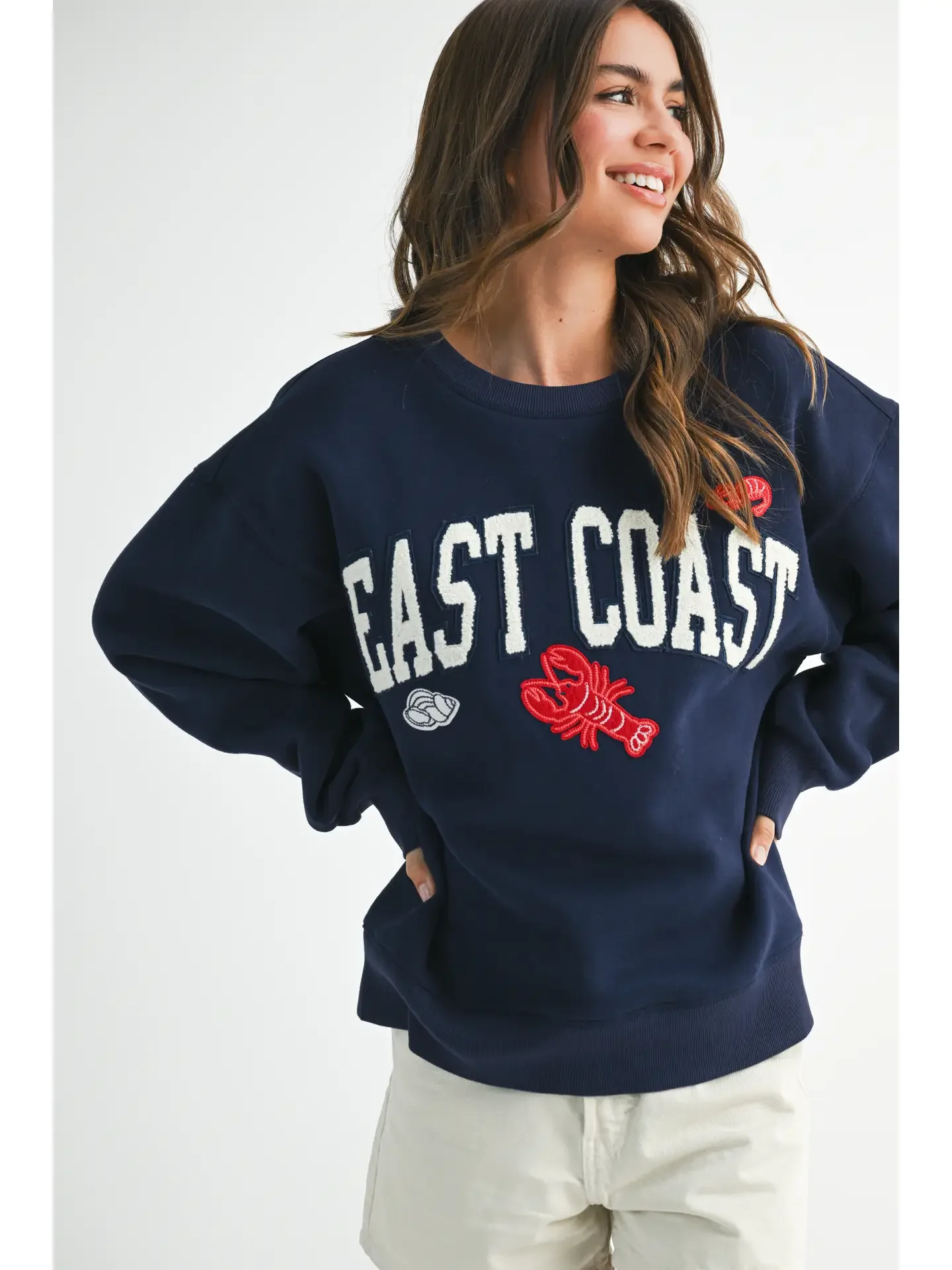 Modern Vintage Graphic Fleece Pullove