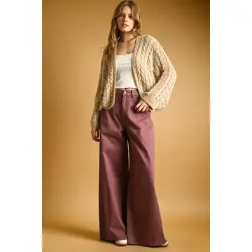 Light Weight Cable Knitted Cardigan