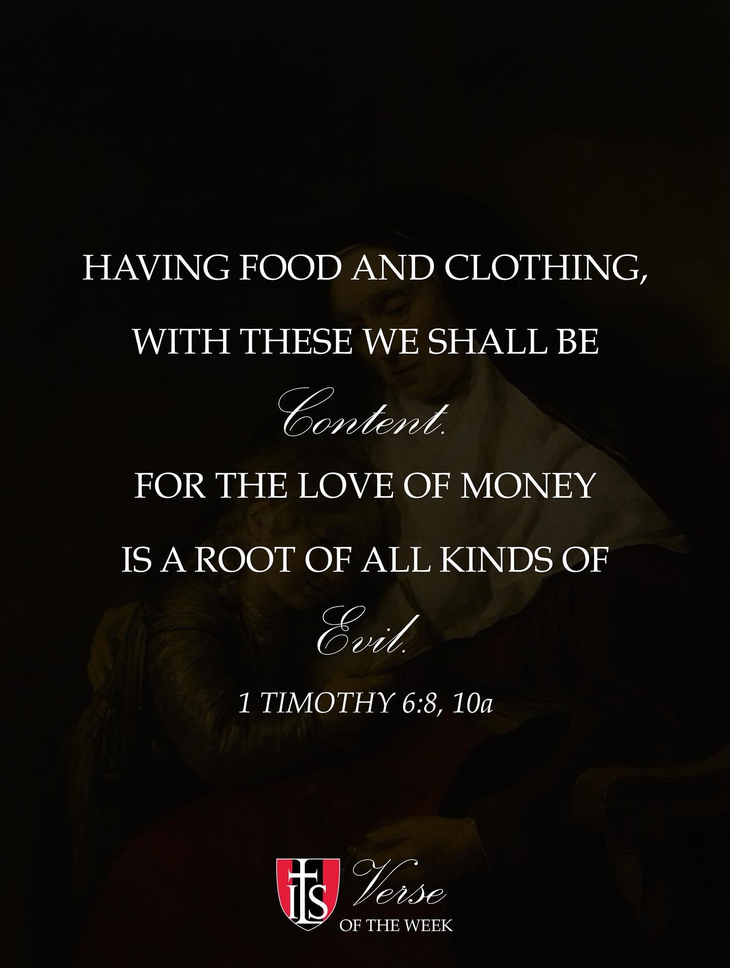 This week, we meditate on 1 Timothy 6, praying that our students will develop spiritual reliance on Christ rather than on material possessions. God is generous to bless our school with faculty who constantly point our students back to Him. We wish yo