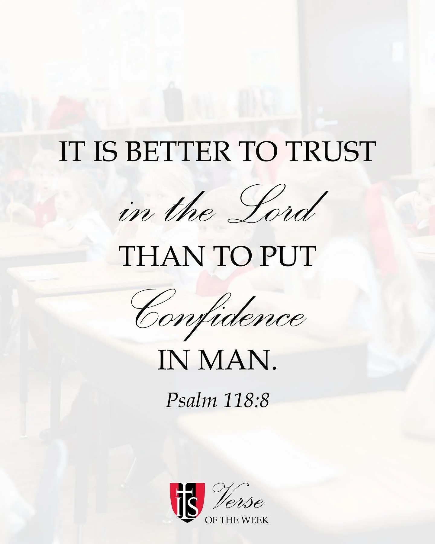 On this All Souls Day, we turn to the Psalmist, now a part of the church triumphant. Our prayer is that our students learn to take refuge in the Lord so that they can say with St. Patrick, &ldquo;Christ with me,
Christ before me,
Christ behind me,
Ch