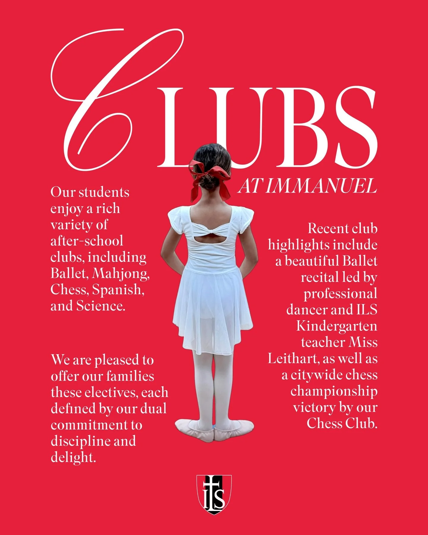 From first position to checkmate, our after-school clubs cultivate excellence, creativity, and joy. Learning continues long after dismissal at ILS. We are so grateful for our dedicated Club instructors and parent volunteers!♟️🩰🔬🀄️#ilsalexandria #c