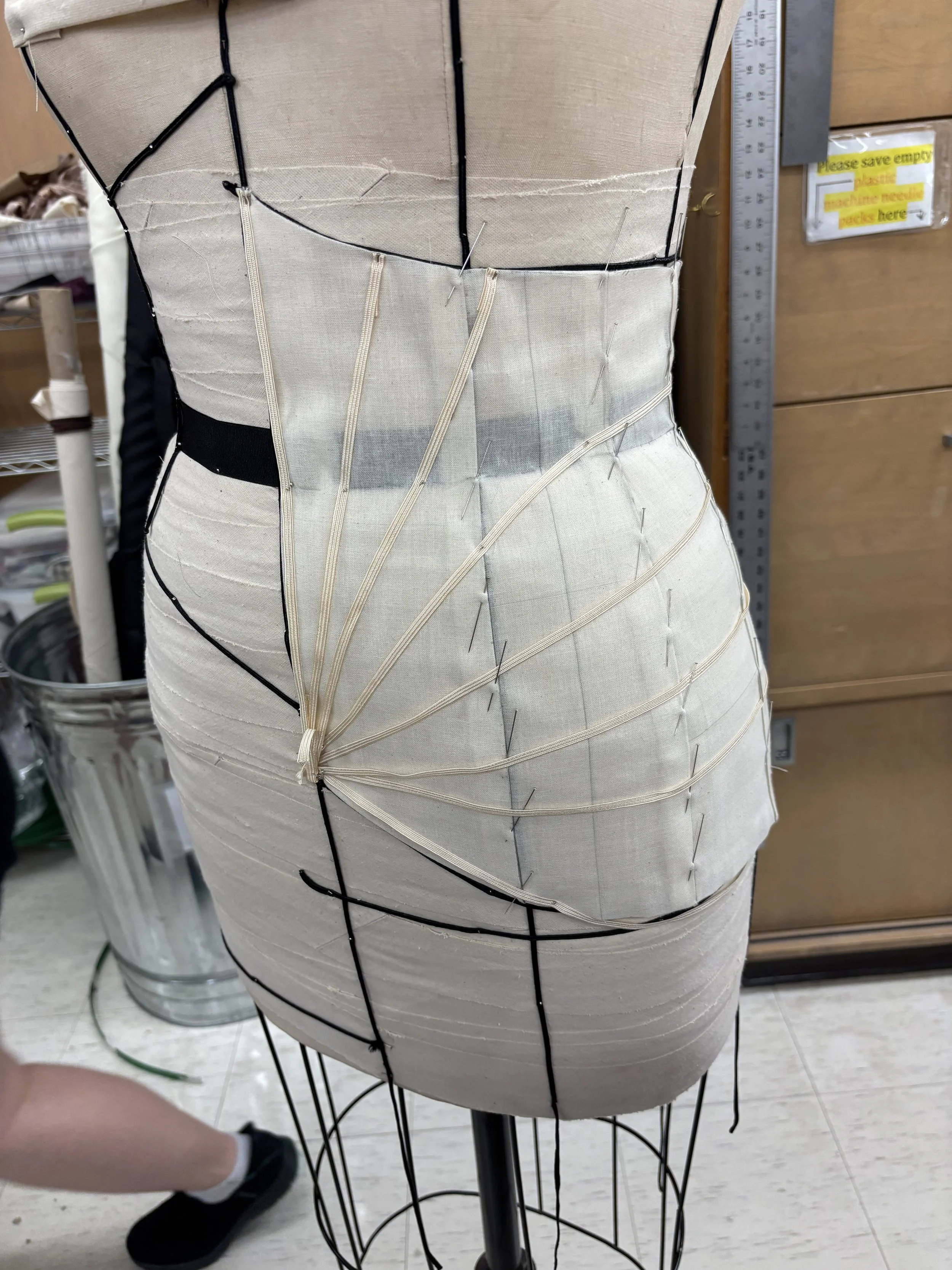 Corset and Trim 1/2 Drape