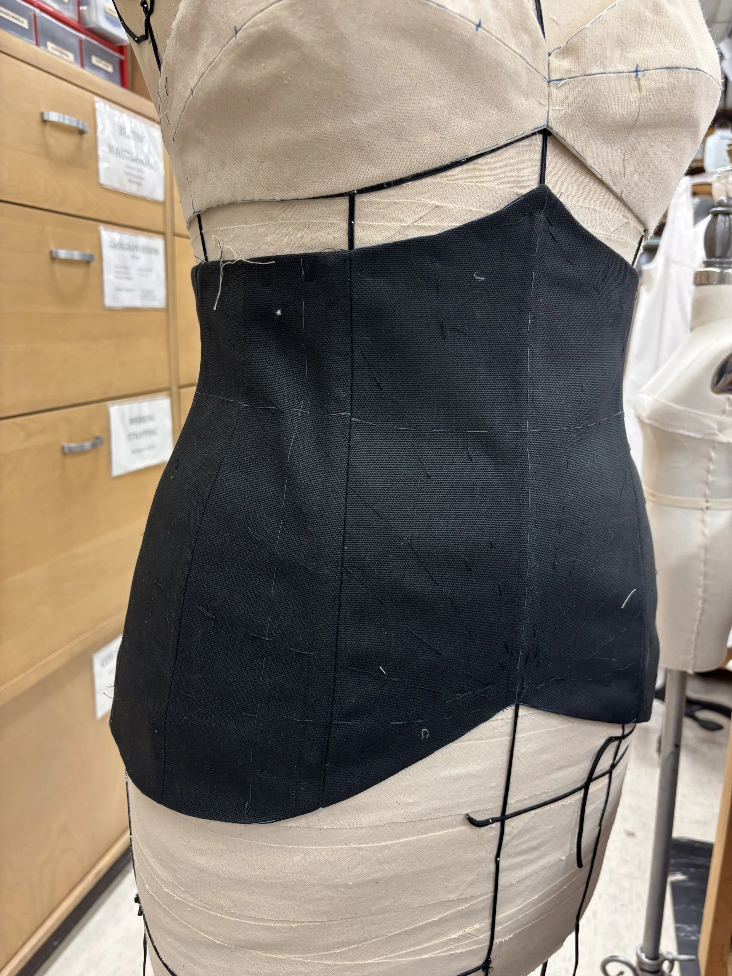 Corset mock-up for First Fitting