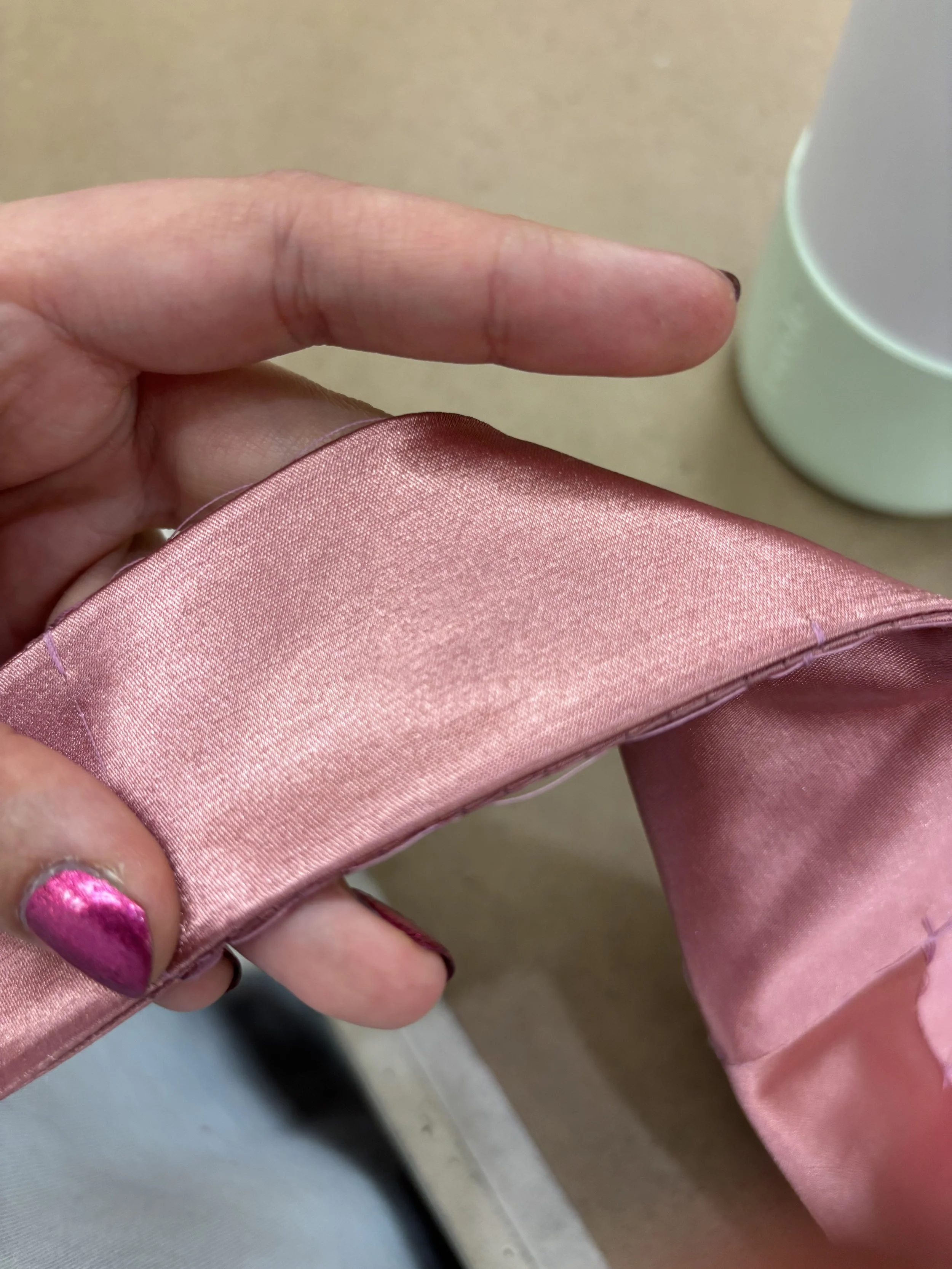 Detail shot of the Bra's lining