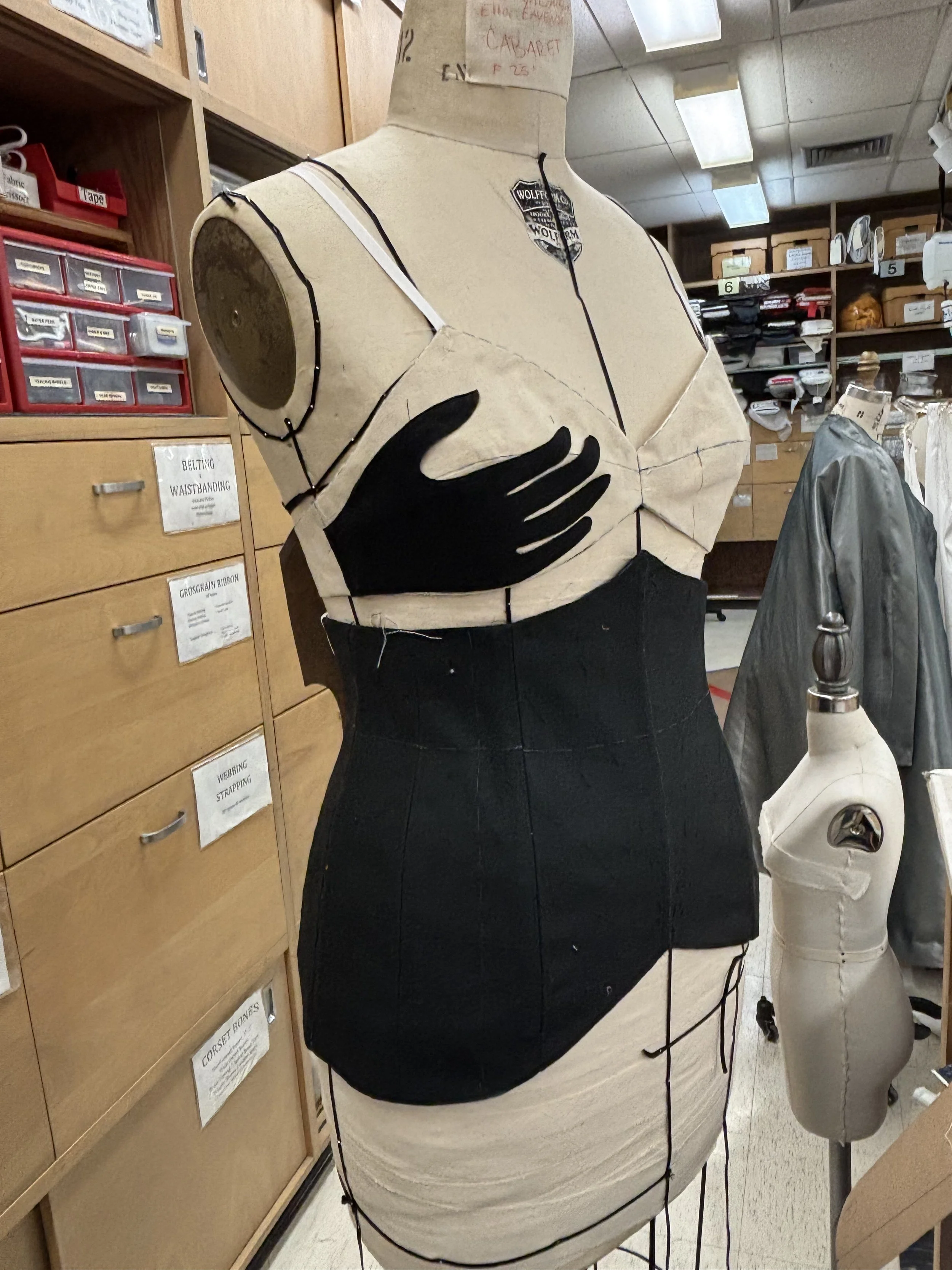 Corset and Bra prepped for first fitting.