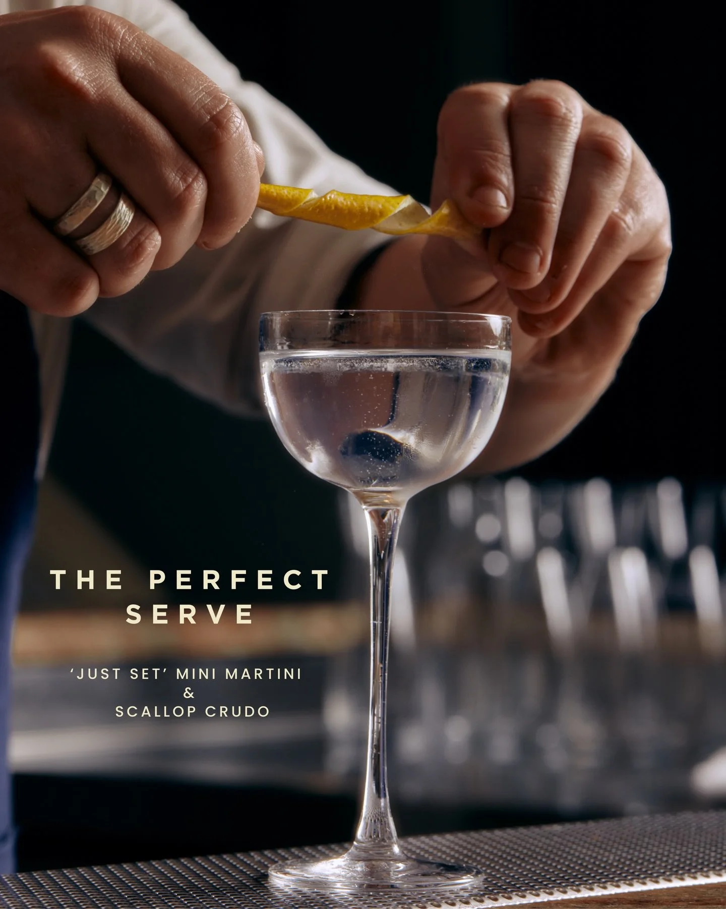 Pre-match or post-set, consider this our perfect serve. A &lsquo;just set&rsquo; mini martini and scallop crudo with cara cara kosho and finger lime, $25.

Only a few blocks from the main court.