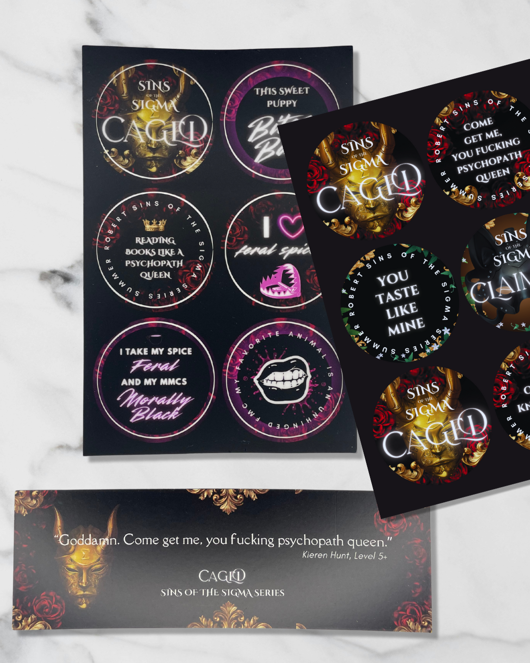 Feral Queens Caged & Claimed Bookish Bundle (Sins of the Sigma)