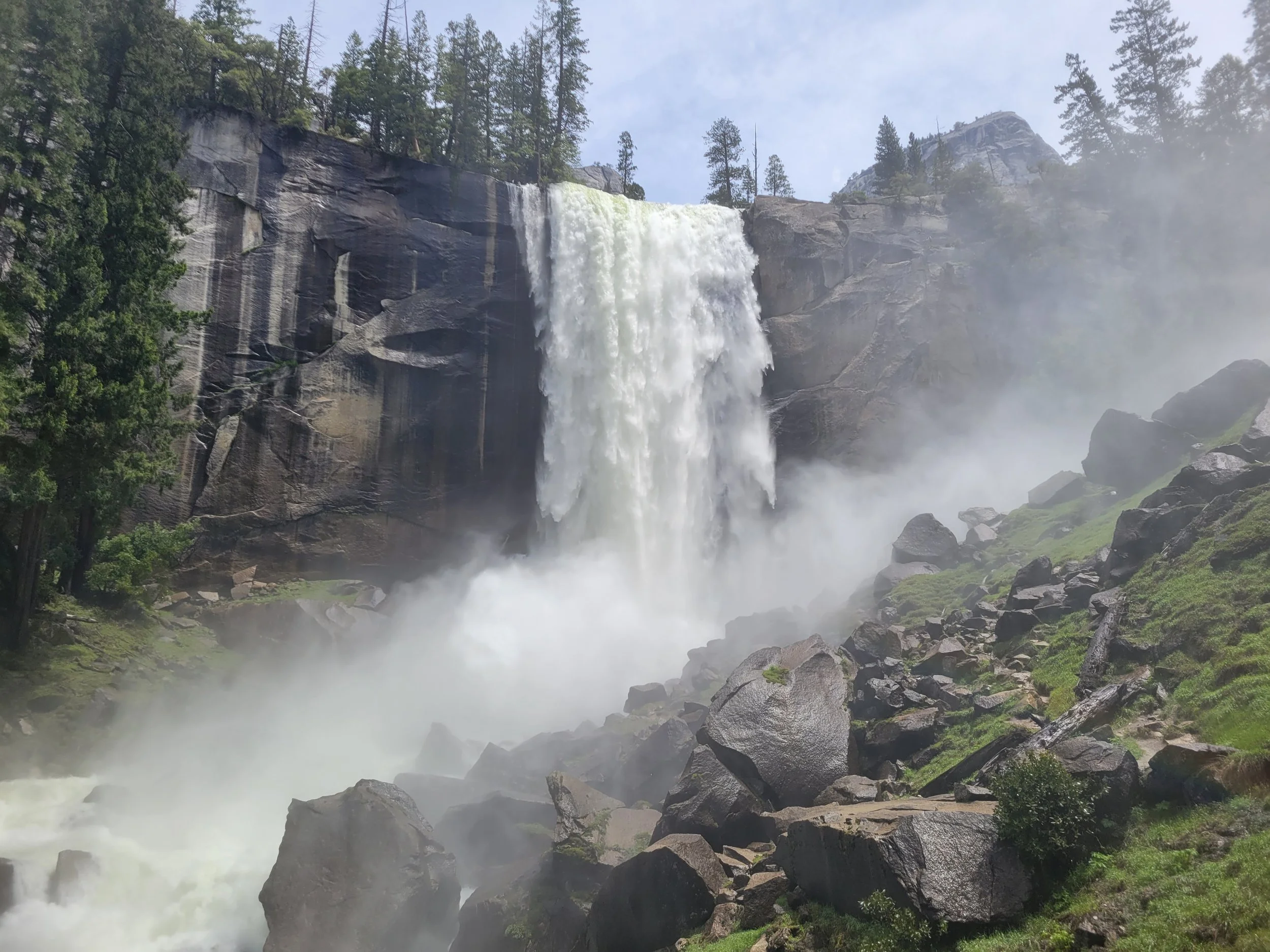 Vernal Falls in Yosemite national park
