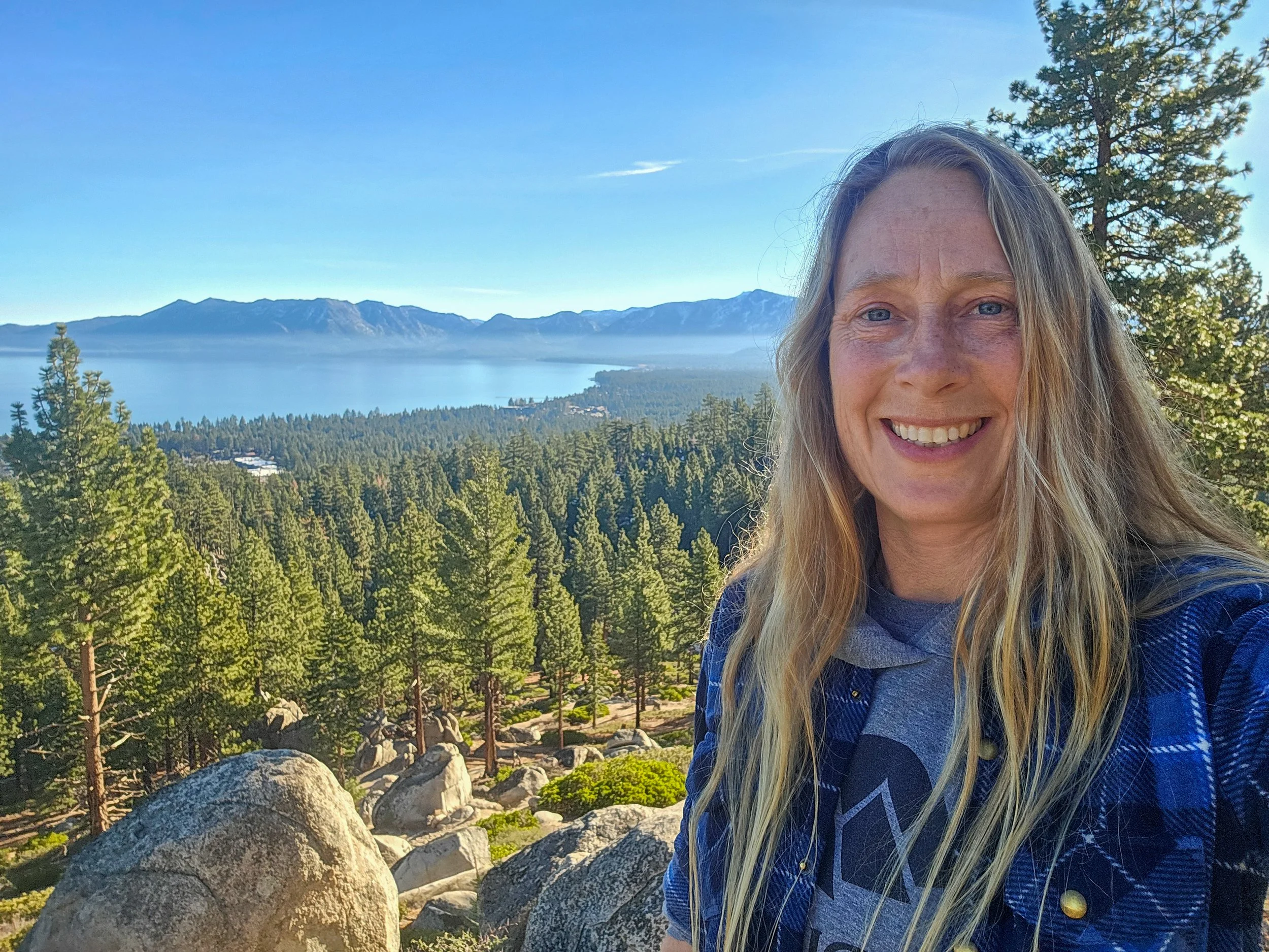 Michelle Beebe head picture in Yosemite National Park