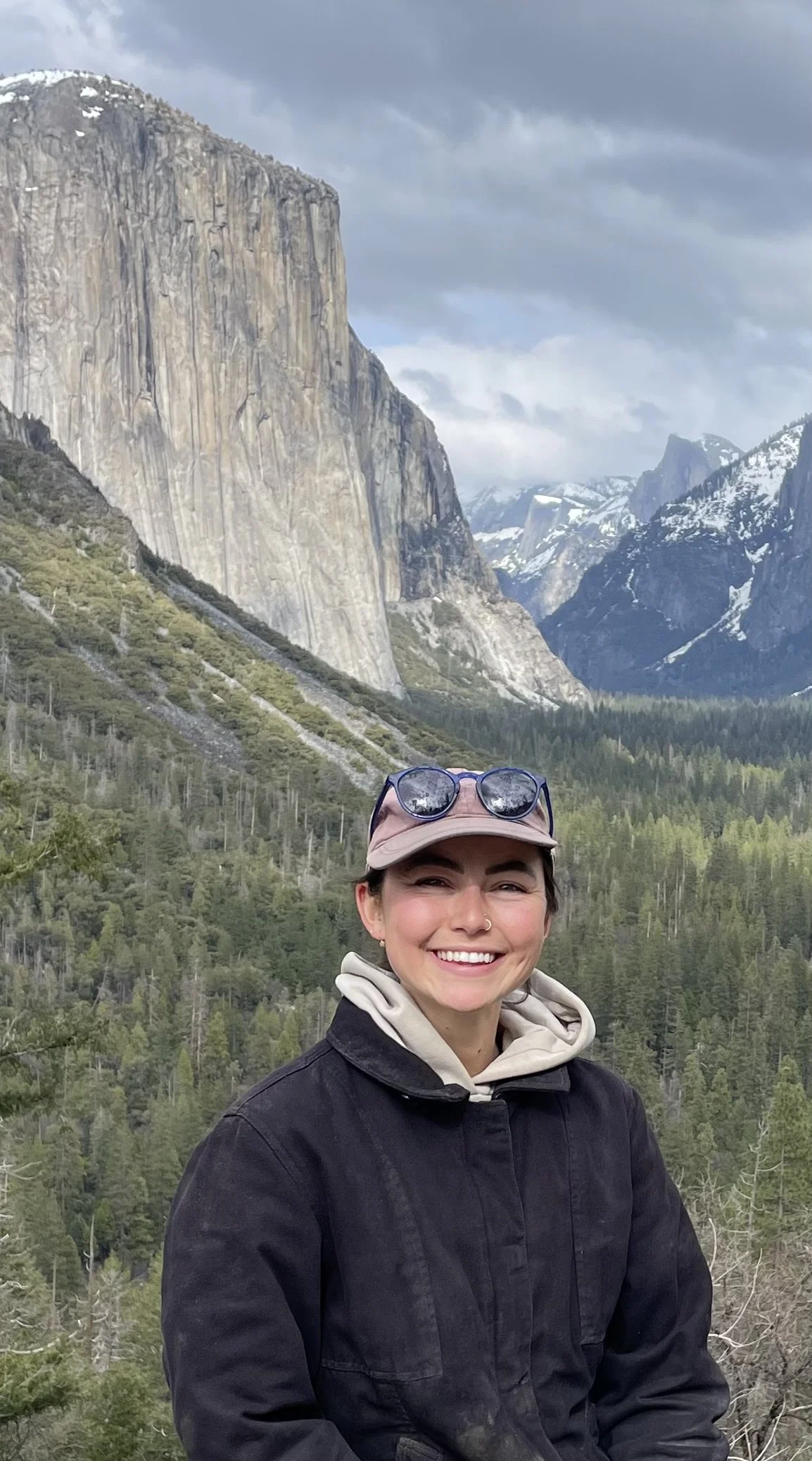 Rowen Schooley head shot in Yosemite national park