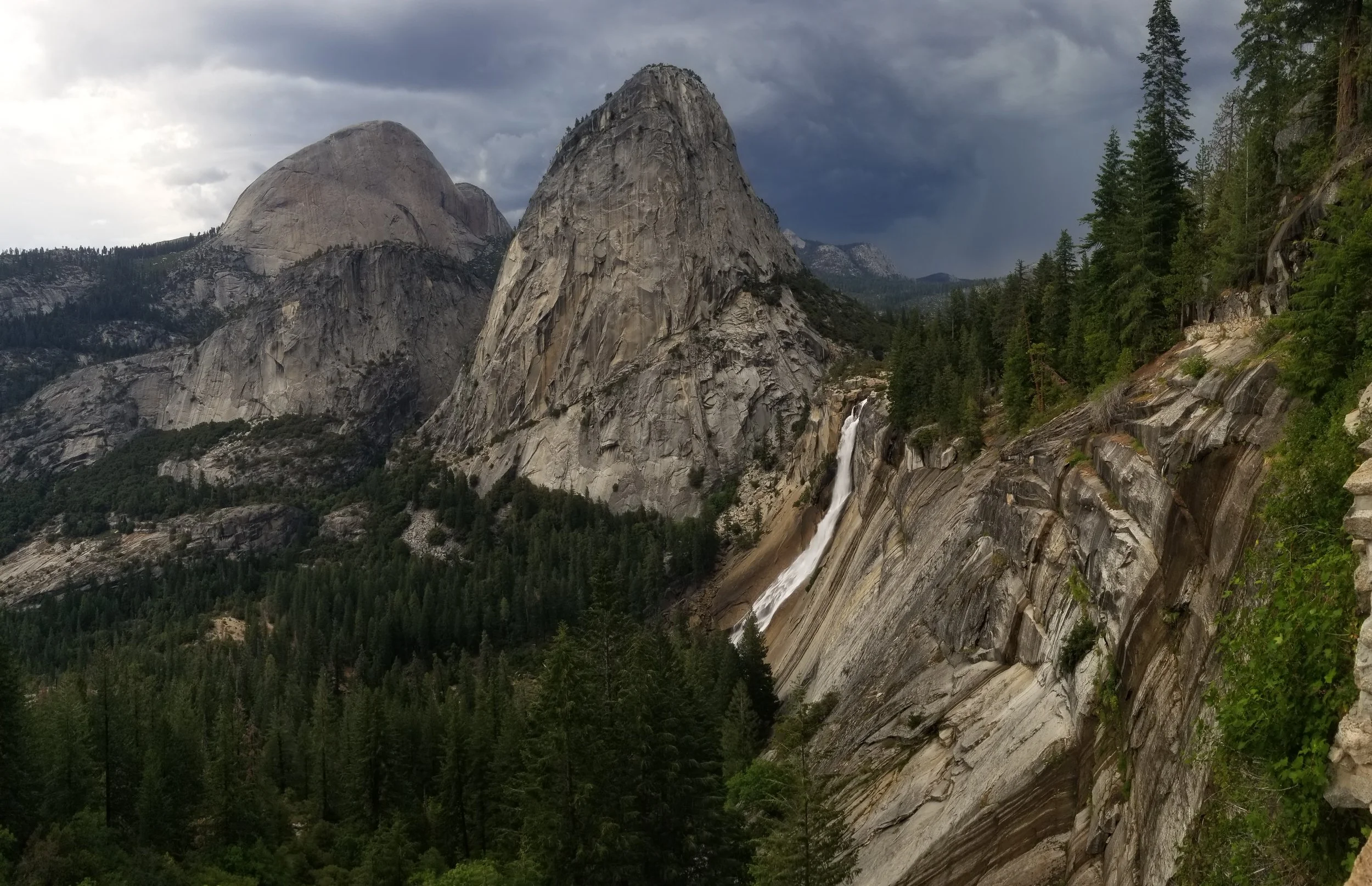 View of Nevada Falls from the John Muir Trail