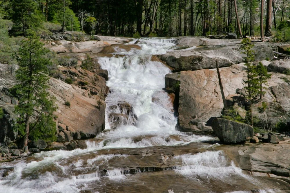 Grand Canyon of the Tuolumne waterfall in yosemite