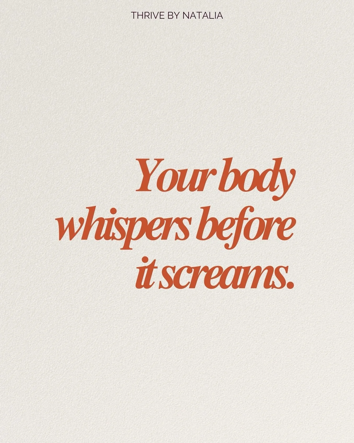 Fatigue, mood swings, bloating, or brain fog &mdash; they&rsquo;re not random.
They&rsquo;re your body&rsquo;s language, softly asking for rest, nourishment, or awareness.

Learning to listen to your body changed everything. What&rsquo;s one sign you