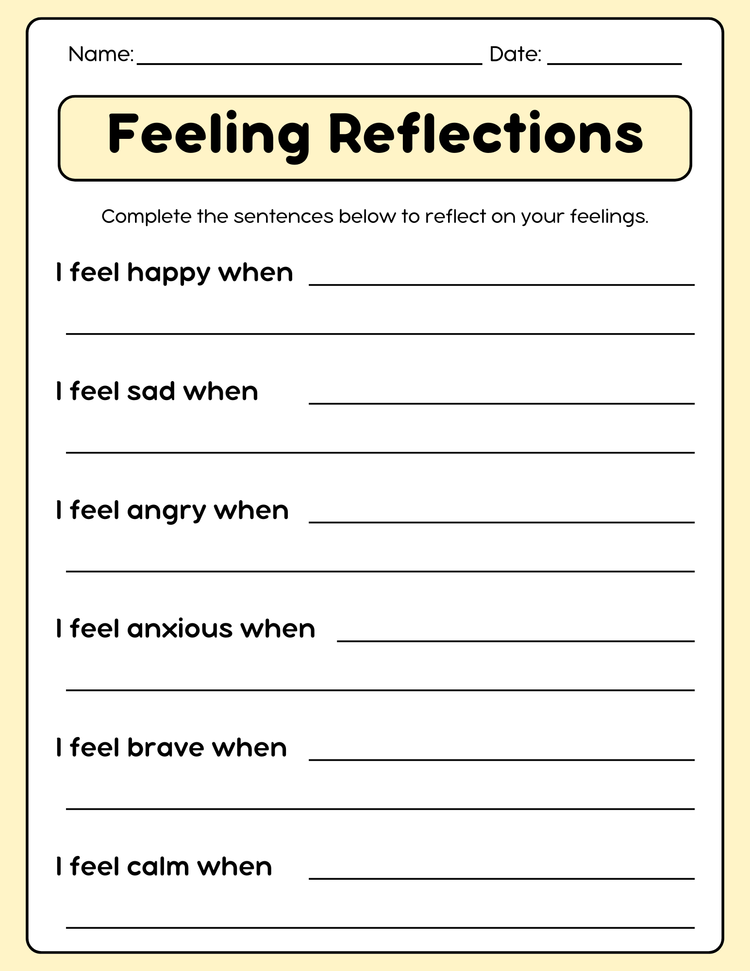 Feeling Reflections Worksheets in Tan and White Simple Style  (1).png