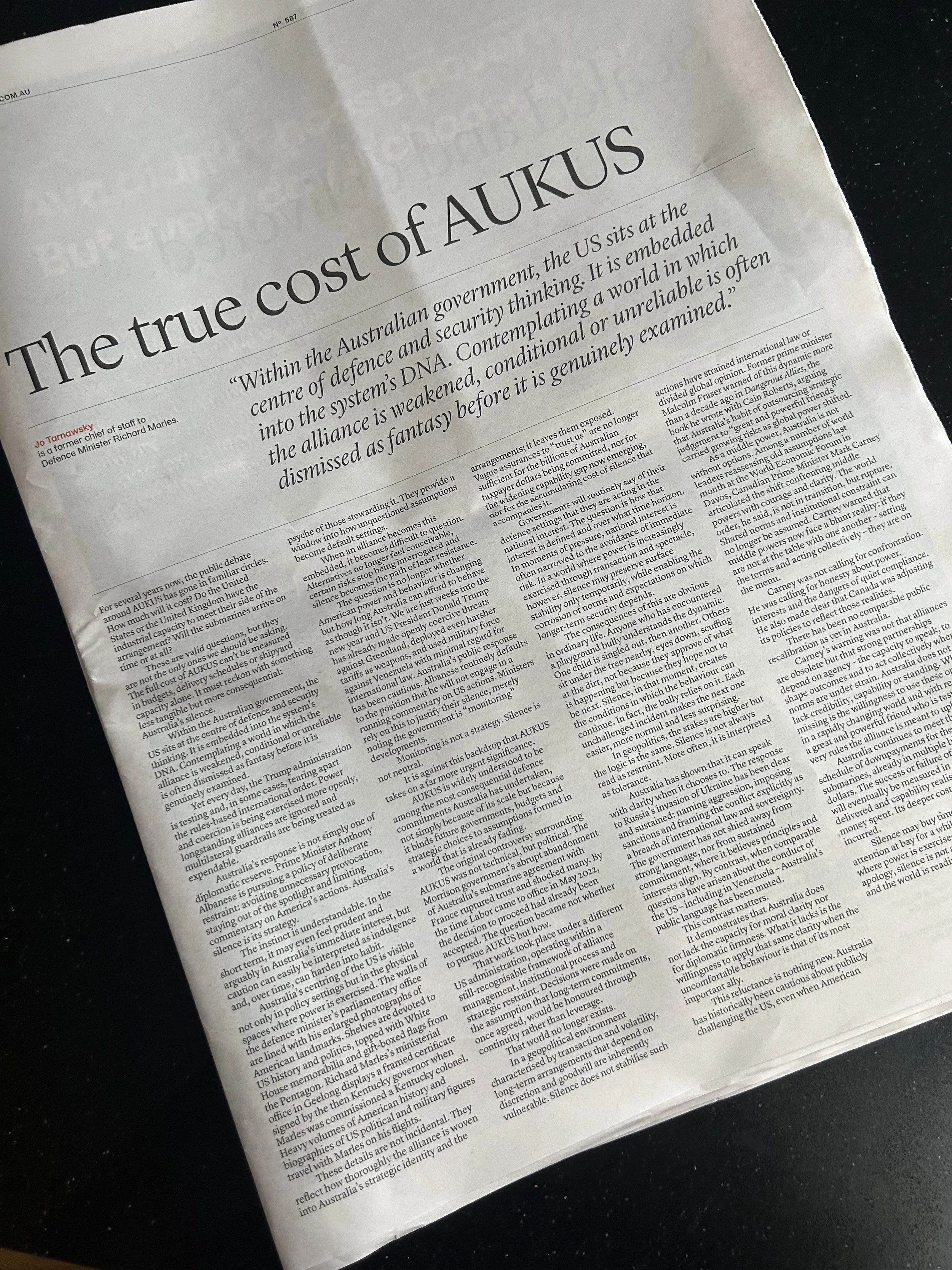 The true cost of AUKUS