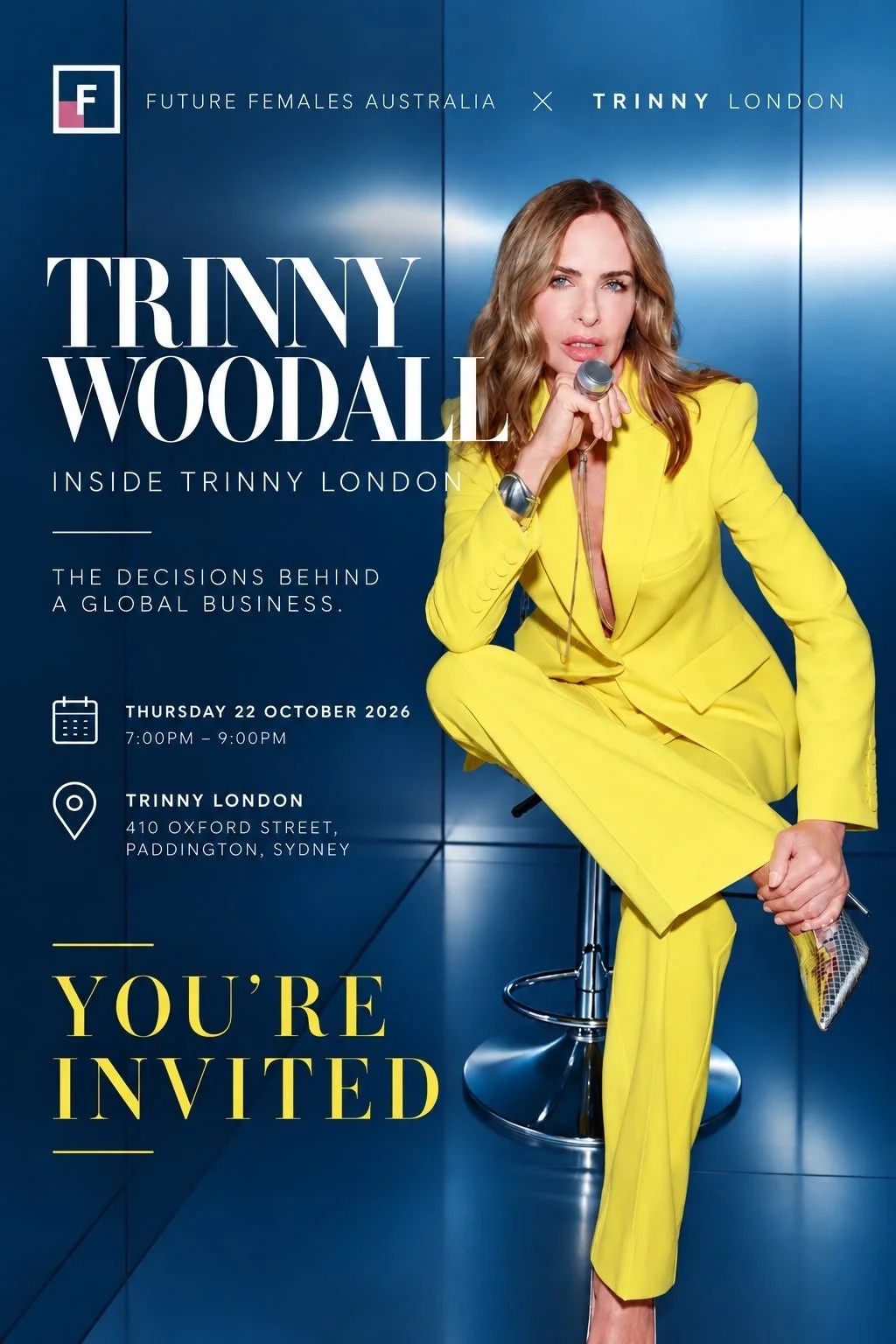 Sydney event with Trinny Woodall