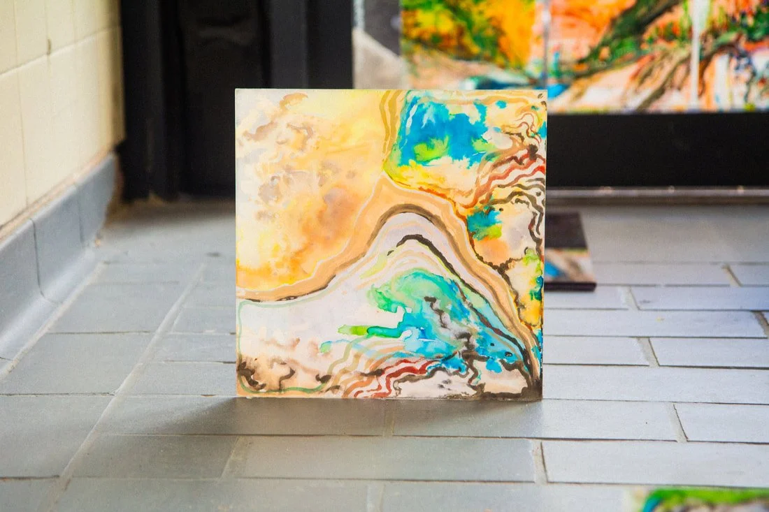 3 of 20 from, 'Chimera Series', water colour and gauche on perspex, dimensions vary, 2023