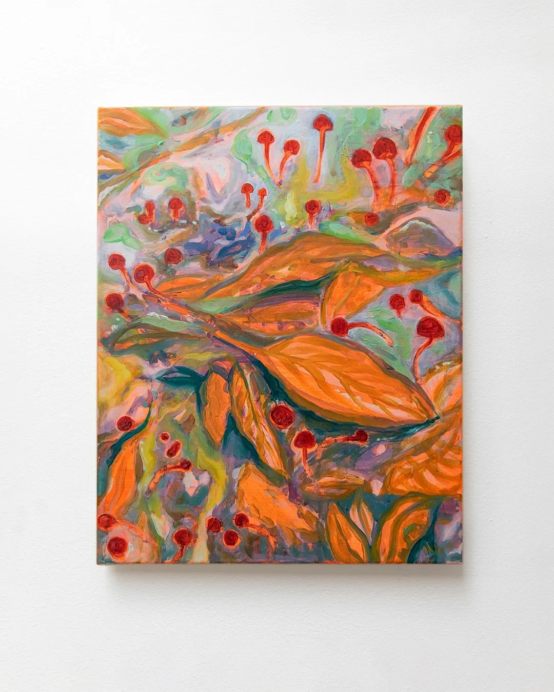 'Remember Me as a Time of Day', acrylic and oil on canvas, 51 x 40 x 2cm, 2026