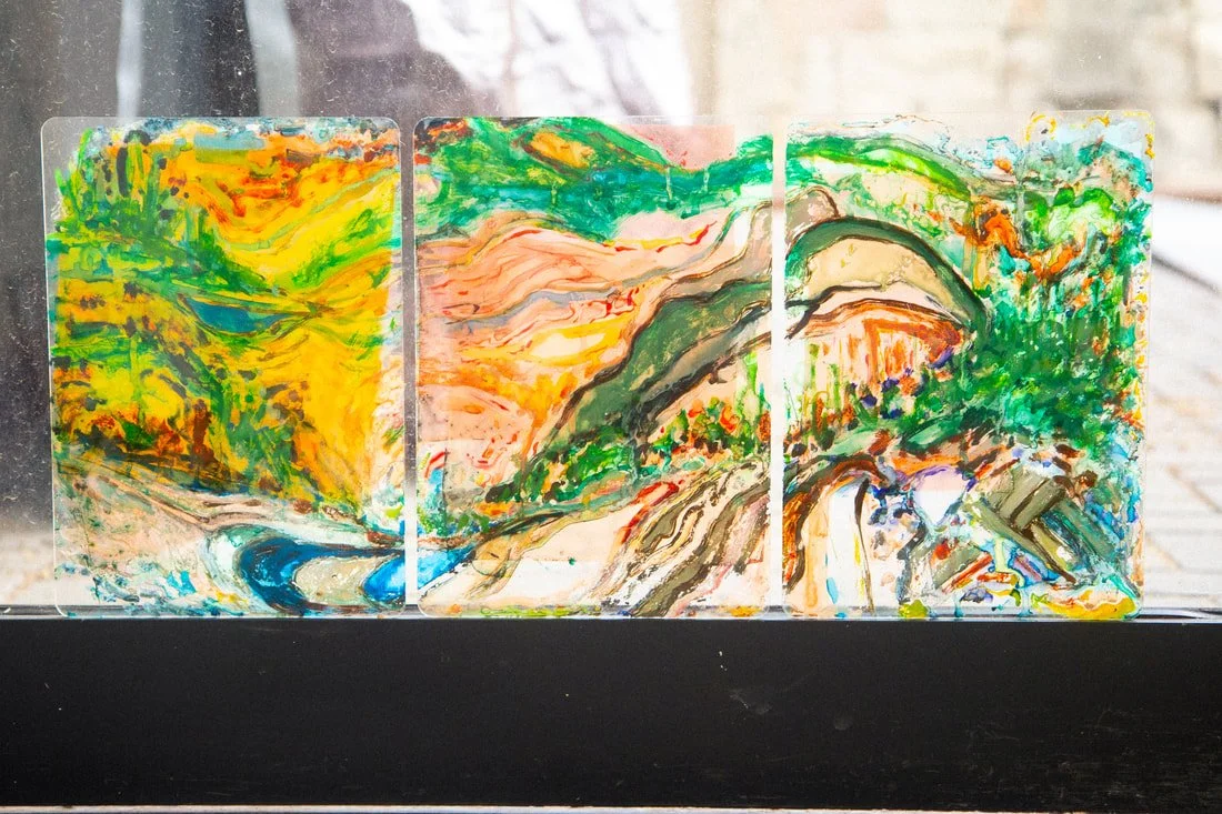 7 of 20 from, 'Chimera Series', water colour and gauche on perspex, dimensions vary, 2023