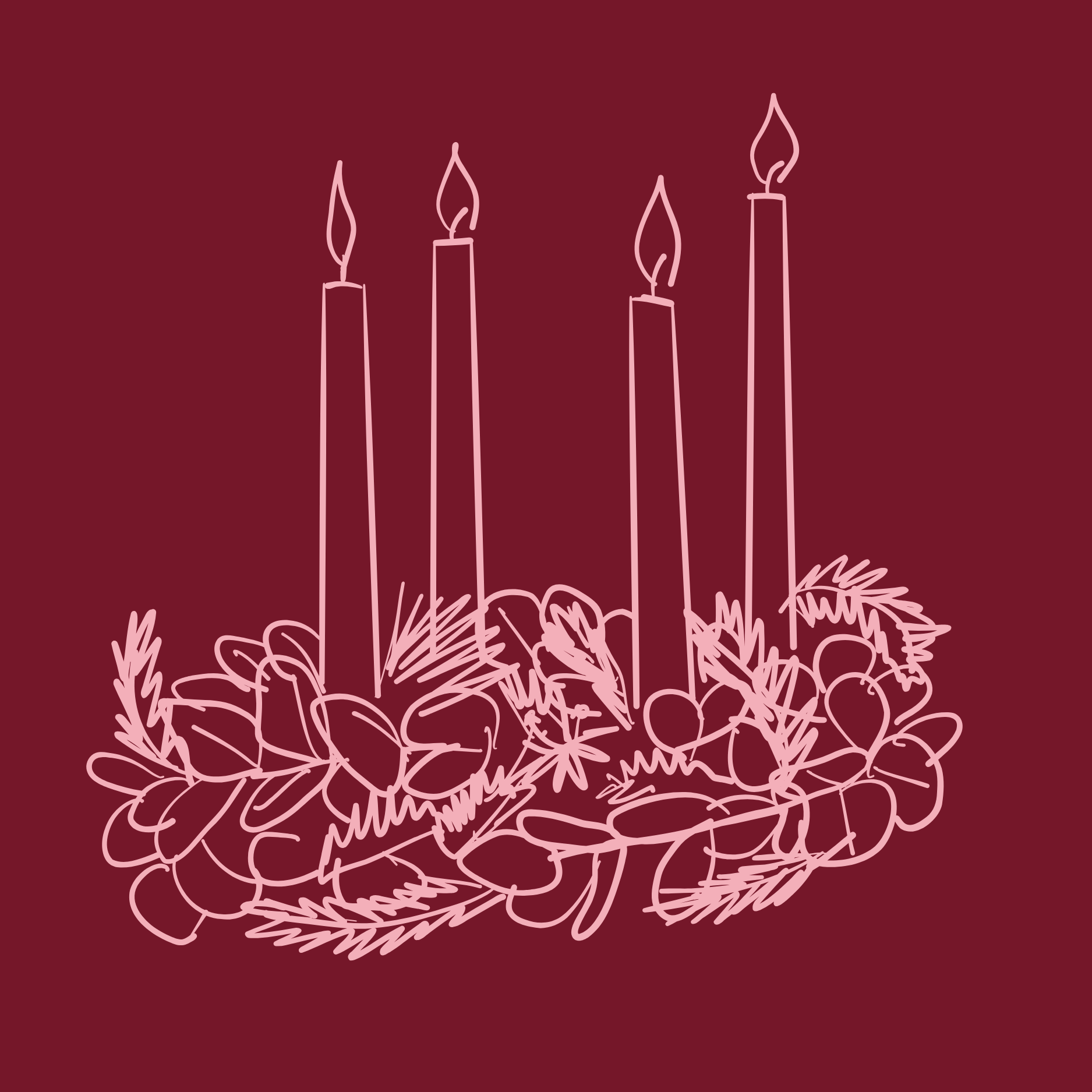 Adventskranz binden