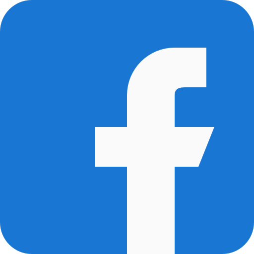 Facebook logo, blue square with a white lowercase 'f' in the center.