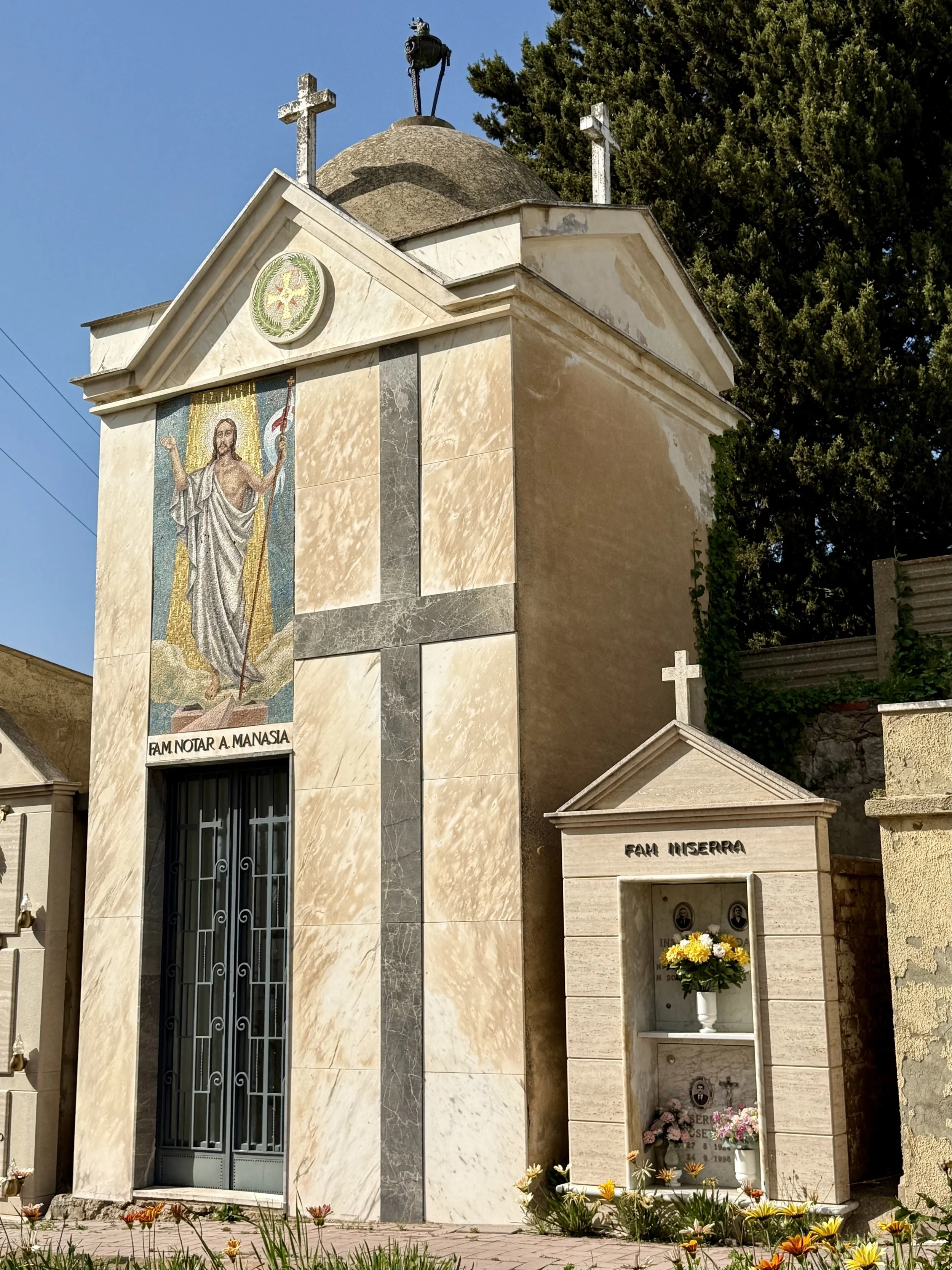 A private family chapel in Resuttano cemetery, Sicily