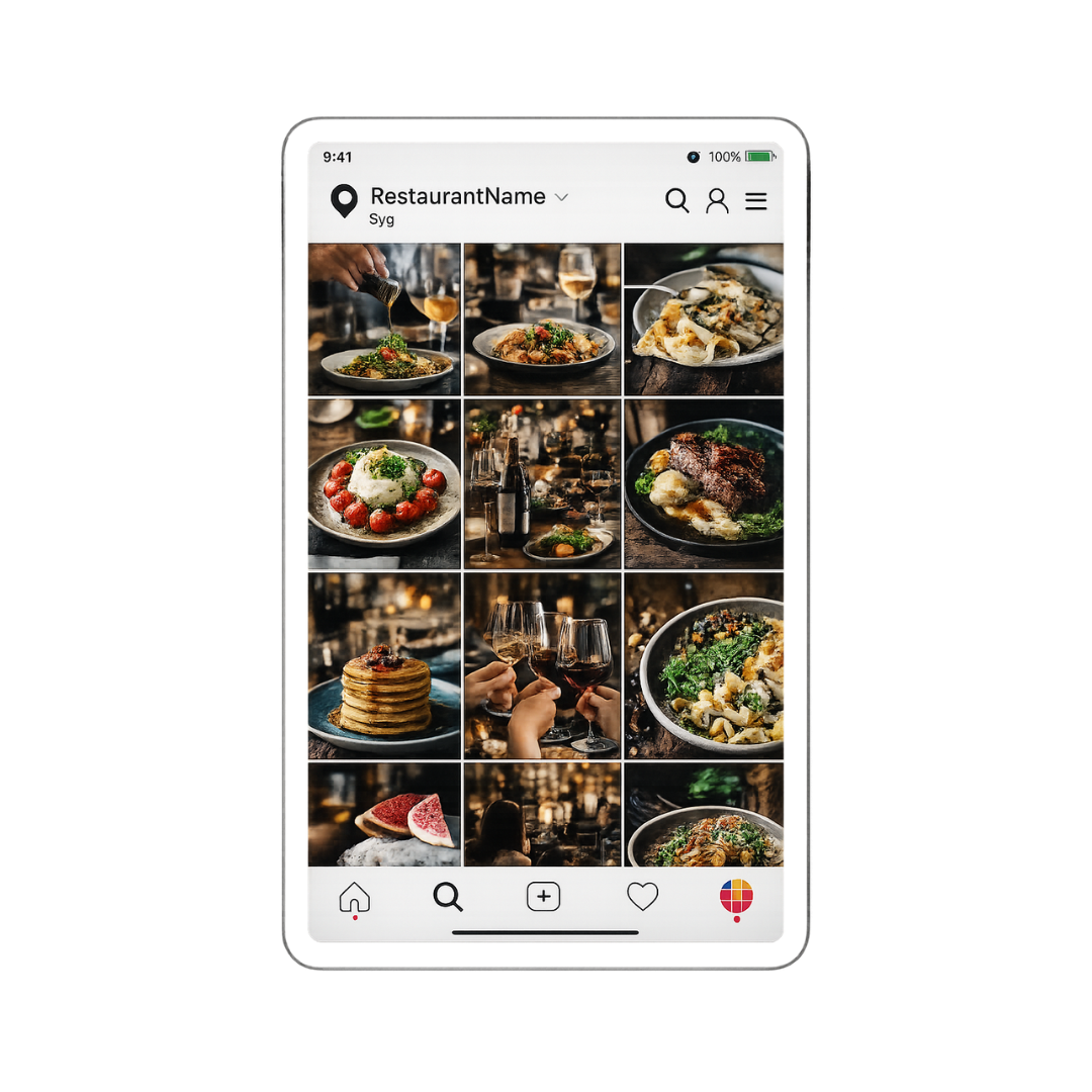 Geometric drawing of an outline square with sections divided by vertical, horizontal, and diagonal lines.