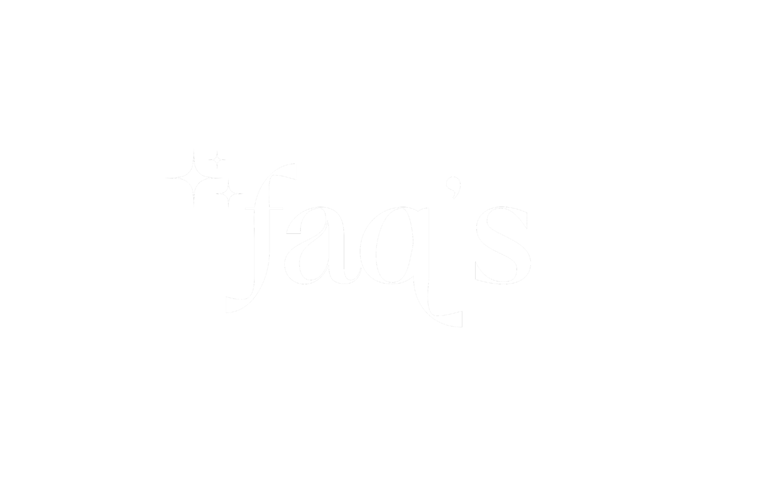 Black background with the white text 'jag's' and three star-like sparkles.