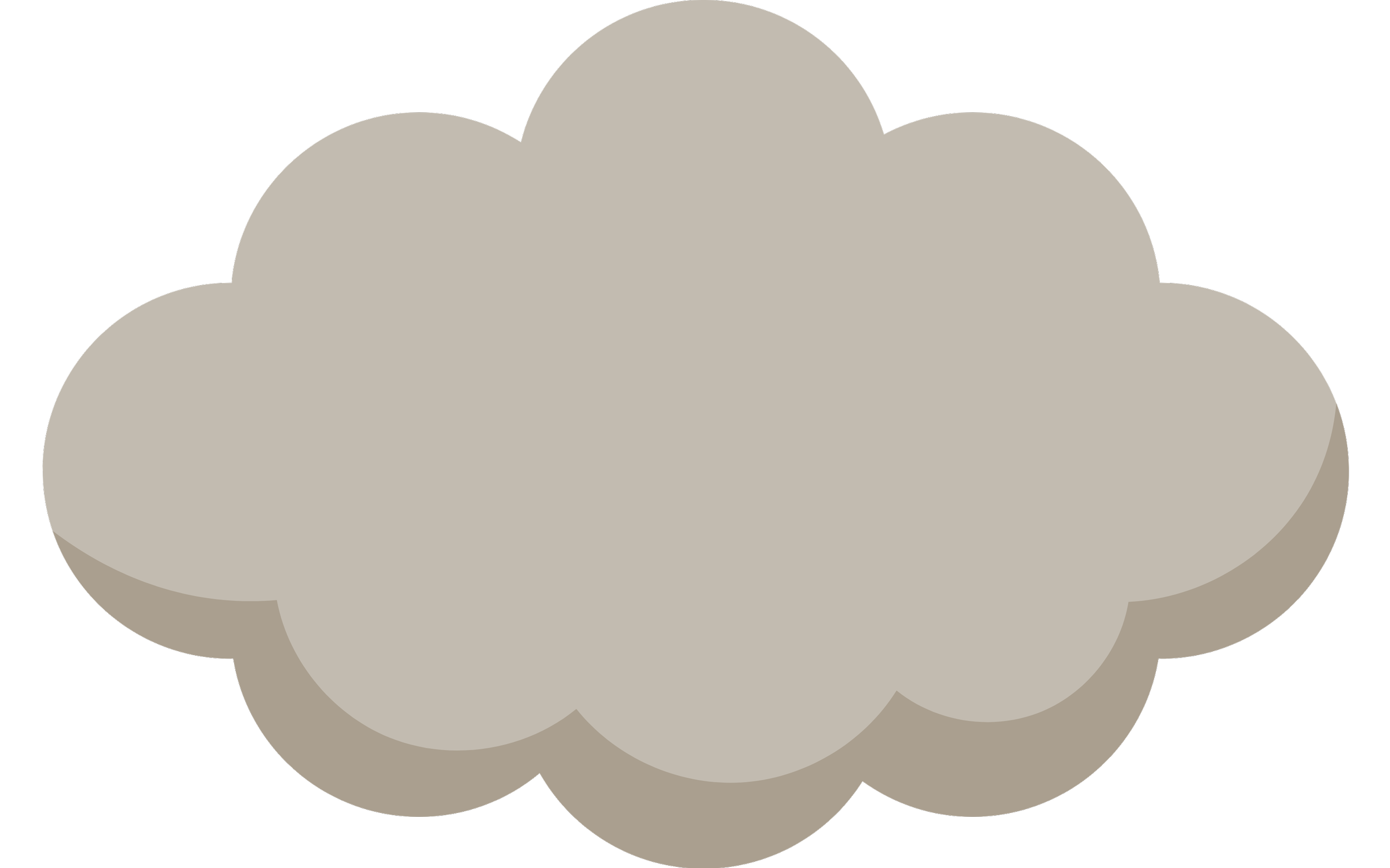 Gray cloud with a black background