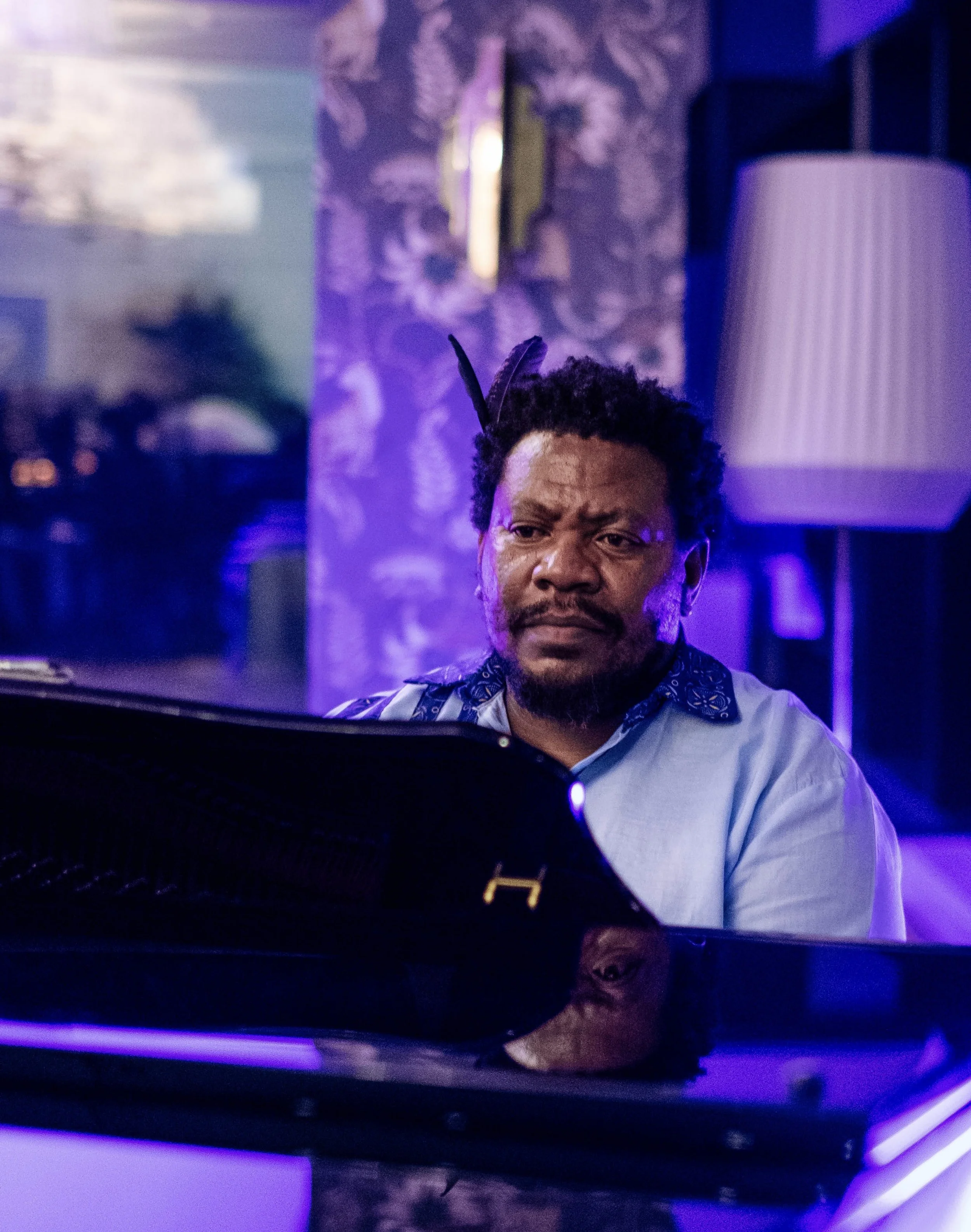 Live pianist performing during the Standard Bank Taste Tomorrow Series at The Pencil Club