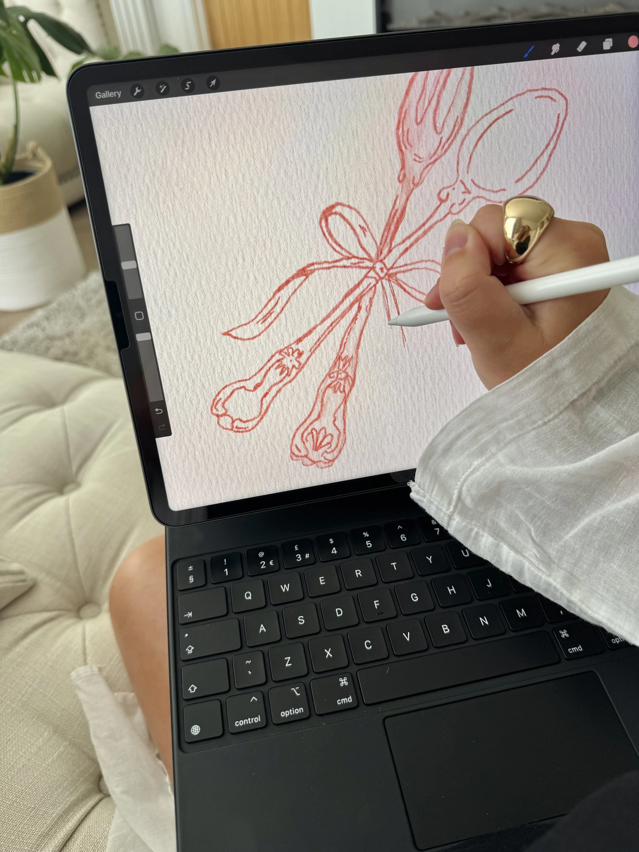 Illustration of various colorful flowers, including a white morning glory, pink tulip, pink passionflower, orange and yellow iris, pink poppy, and decorative flower clusters.