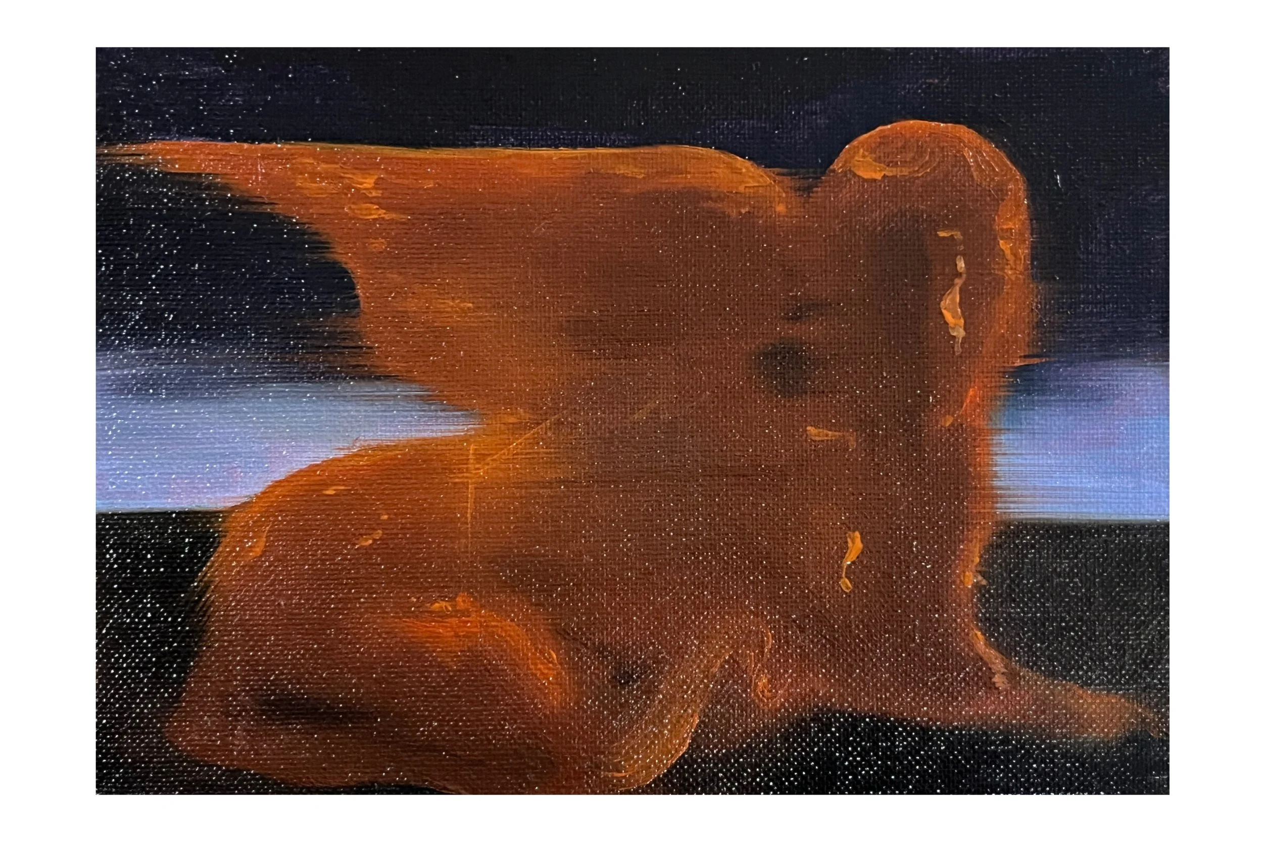 Collection of Once, 2025, oil on canvas, 5" x 7" 