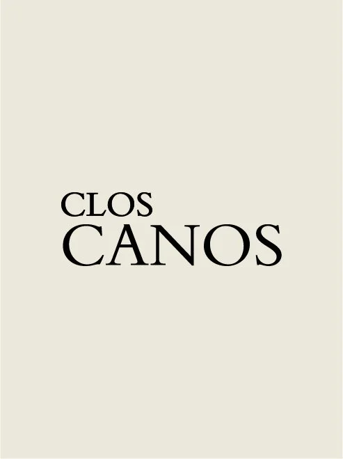 Texte en noir sur fond clair : "CLOS CANOS"