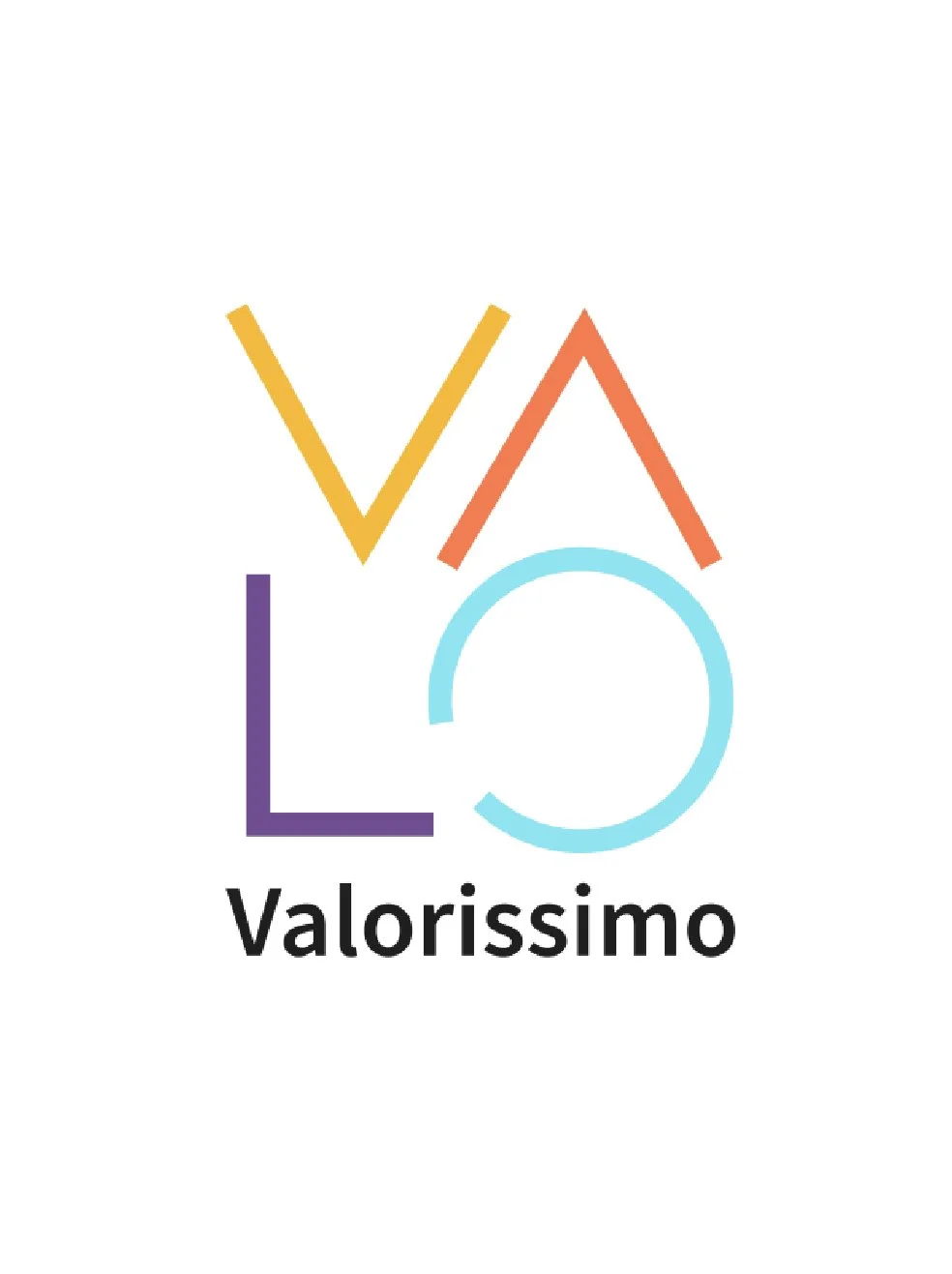 Logo coloré avec les lettres V, A, L, O et le mot 'Valorissimo' en dessous.