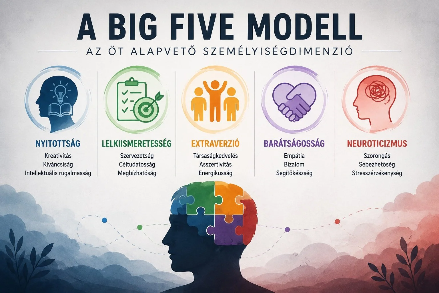 Big Five modell: az öt alapvető személyiségdimenzió
