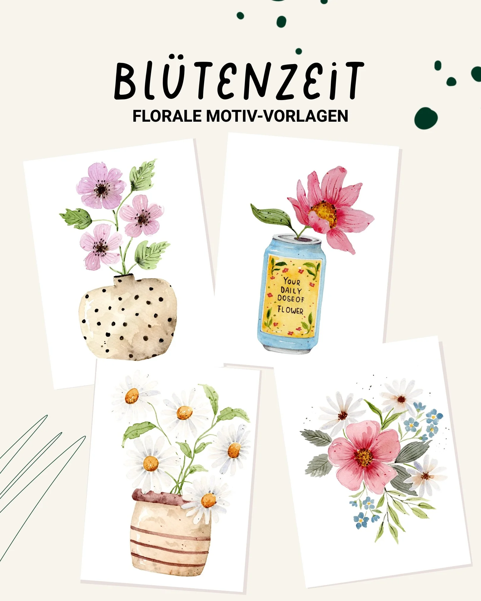 Blütenzeit Motiv-Vorlagen