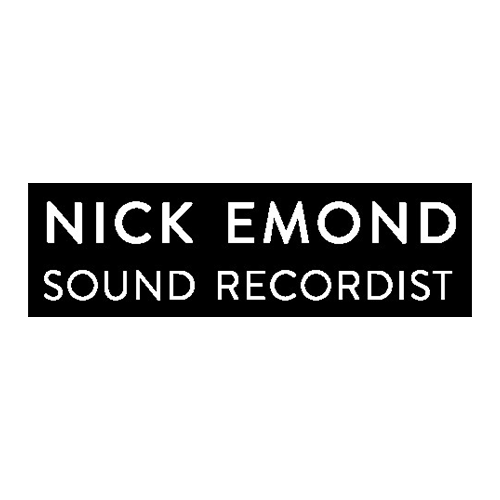 Black background with white text that reads 'Nick Emond Sound Recordist'.